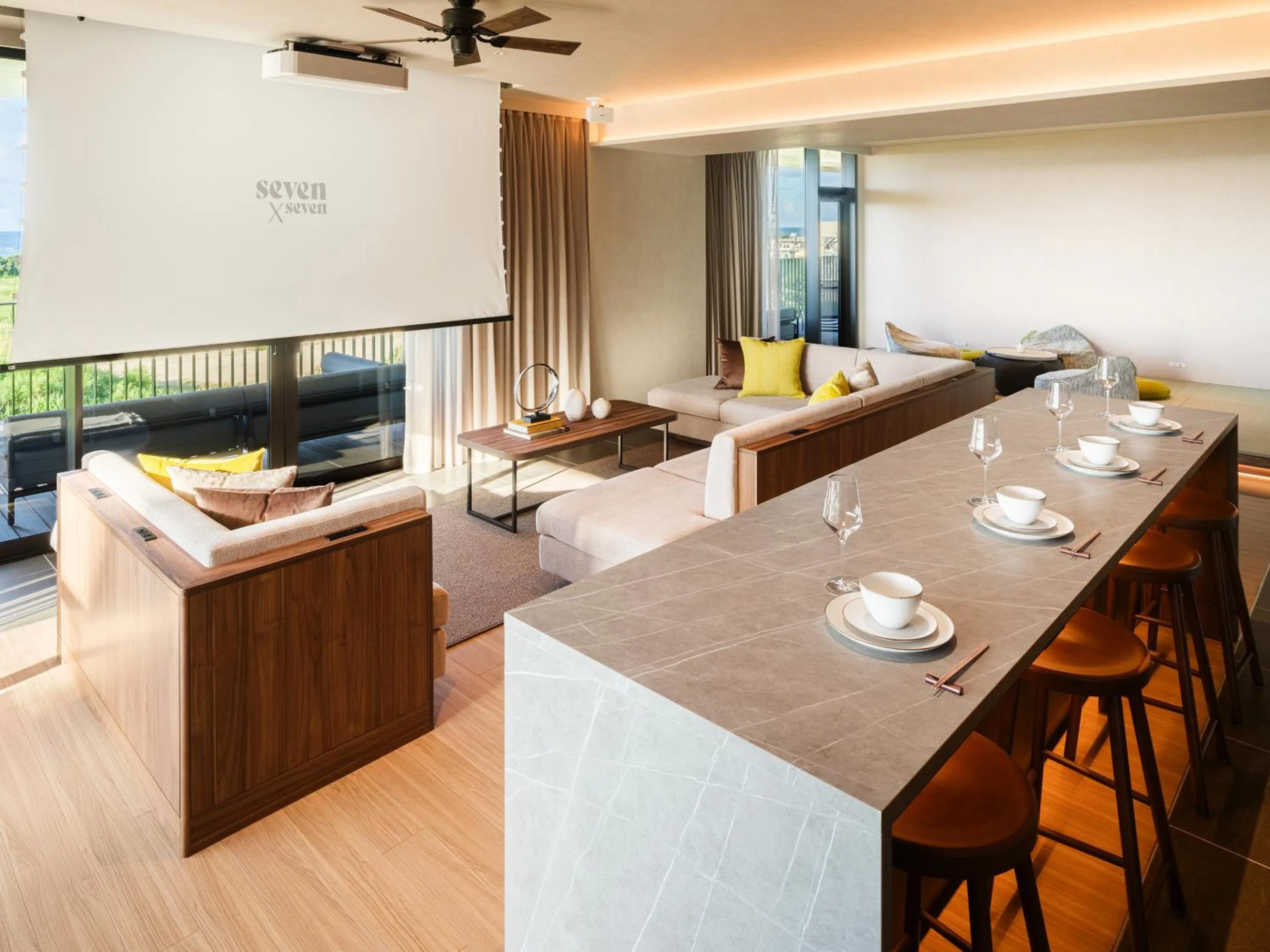 Living room in seven x seven ISHIGAKI