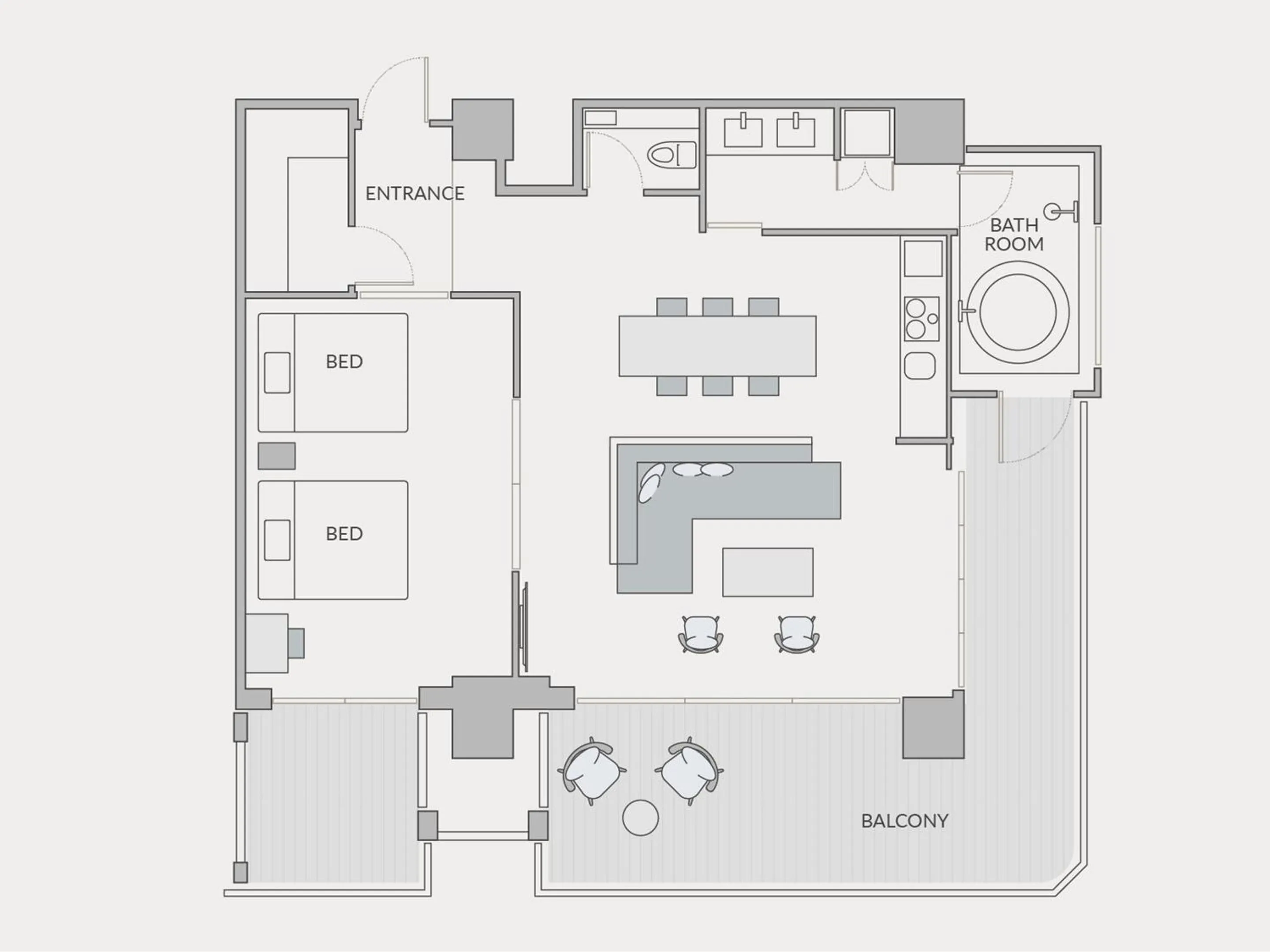 Floor plan in seven x seven ISHIGAKI
