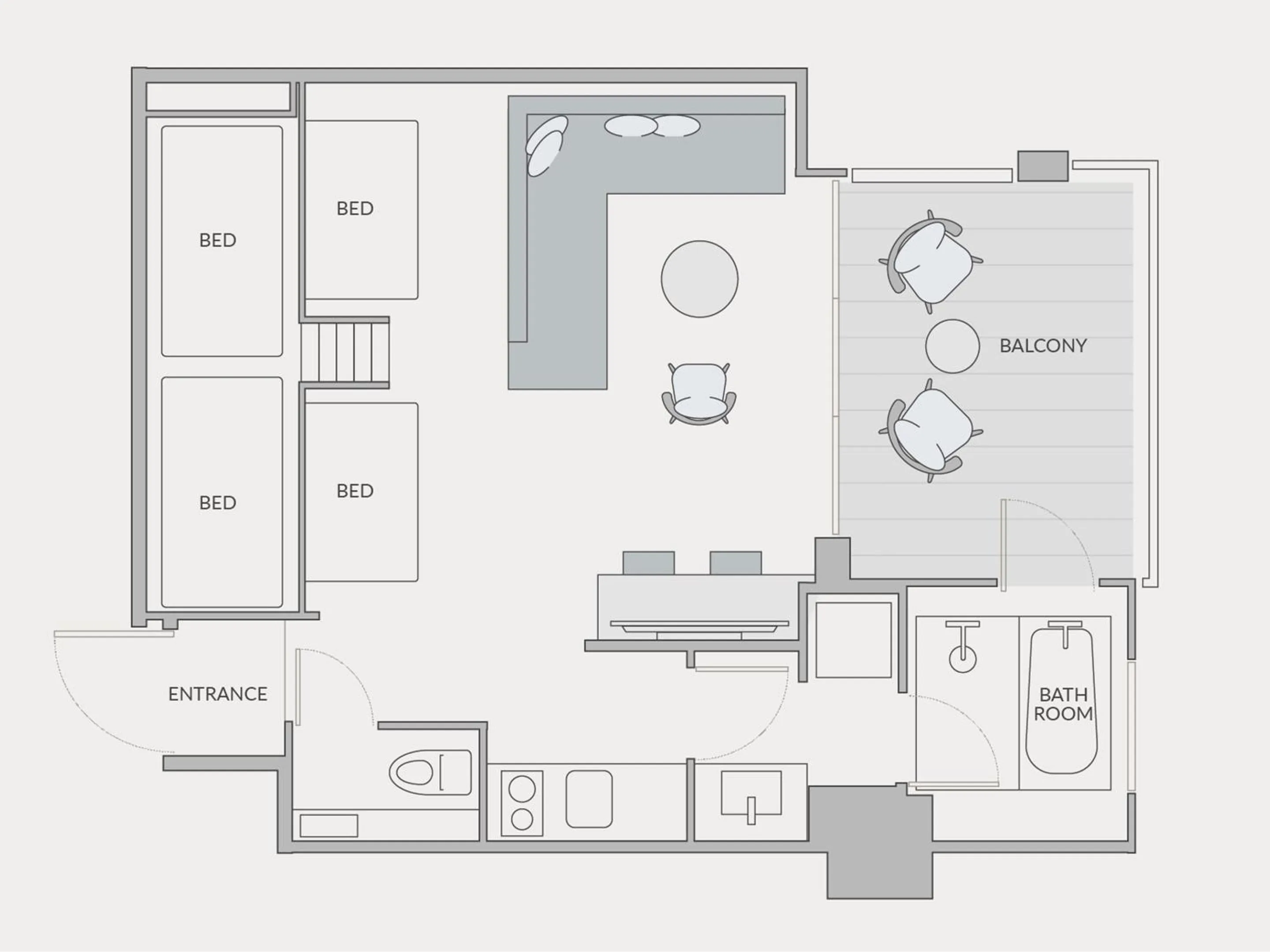 Floor plan in seven x seven ISHIGAKI