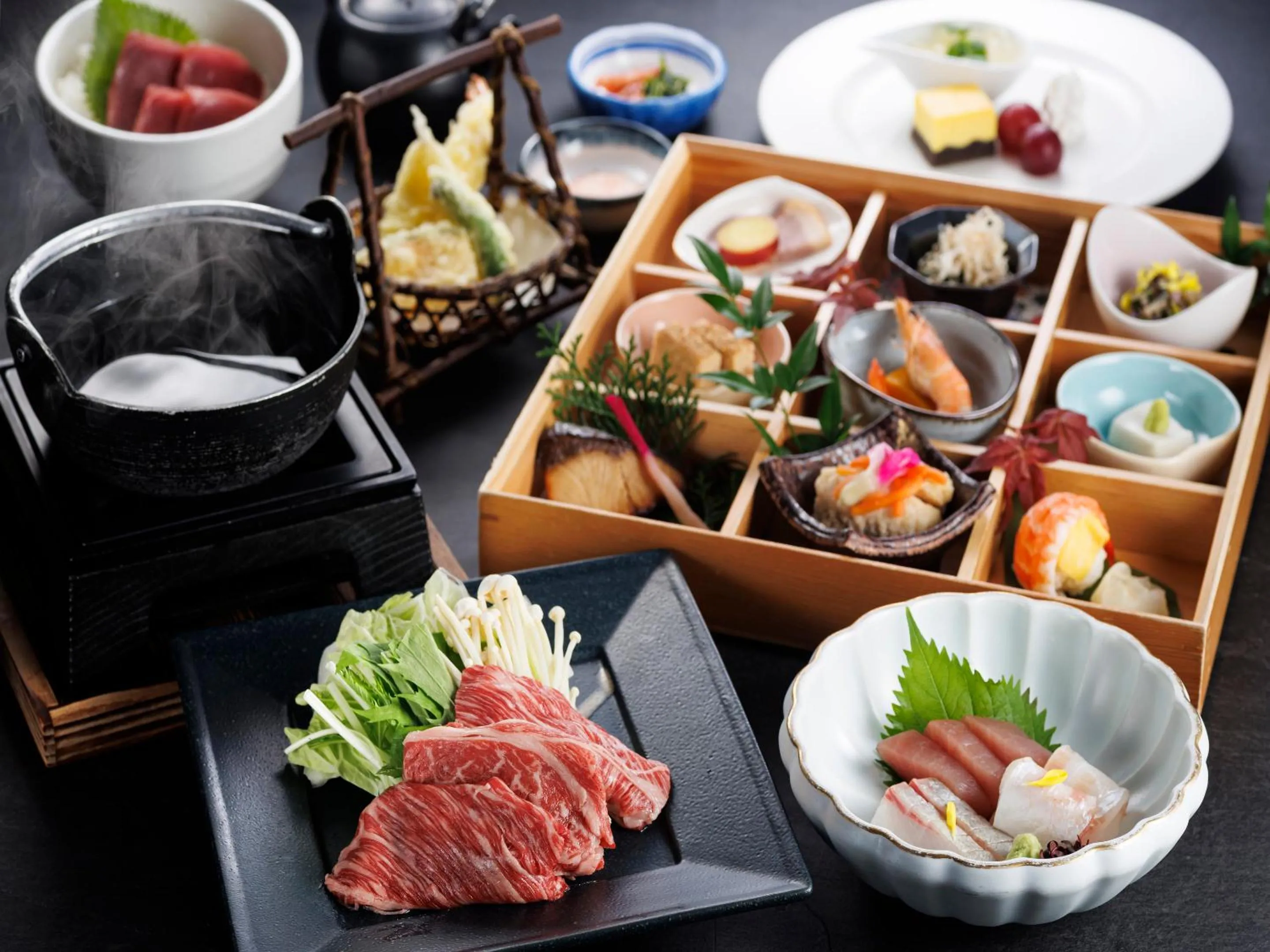 Dinner in Nanki Shirahama Dog Paradise