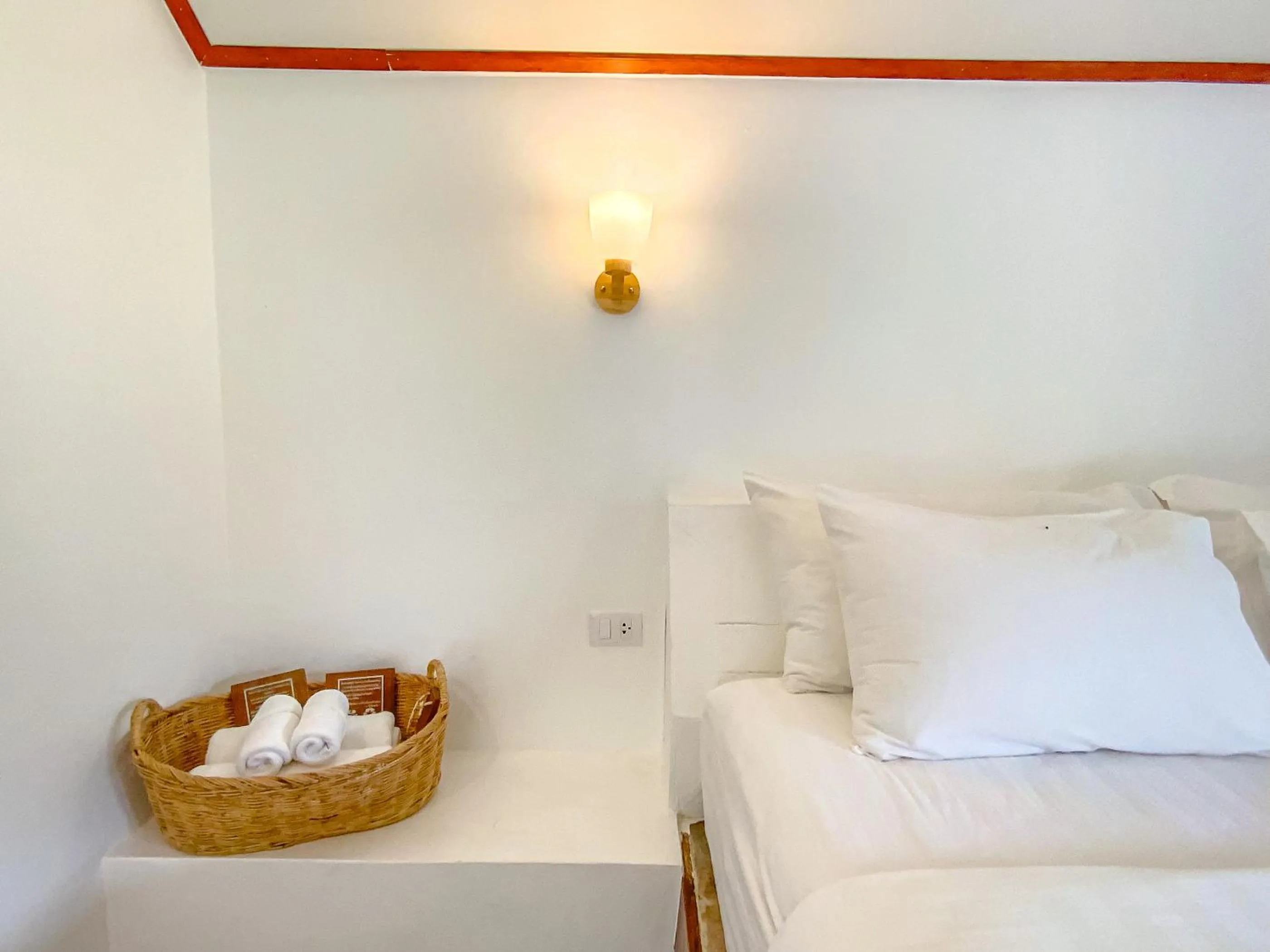 Bed in Chumphon Cabana Resort