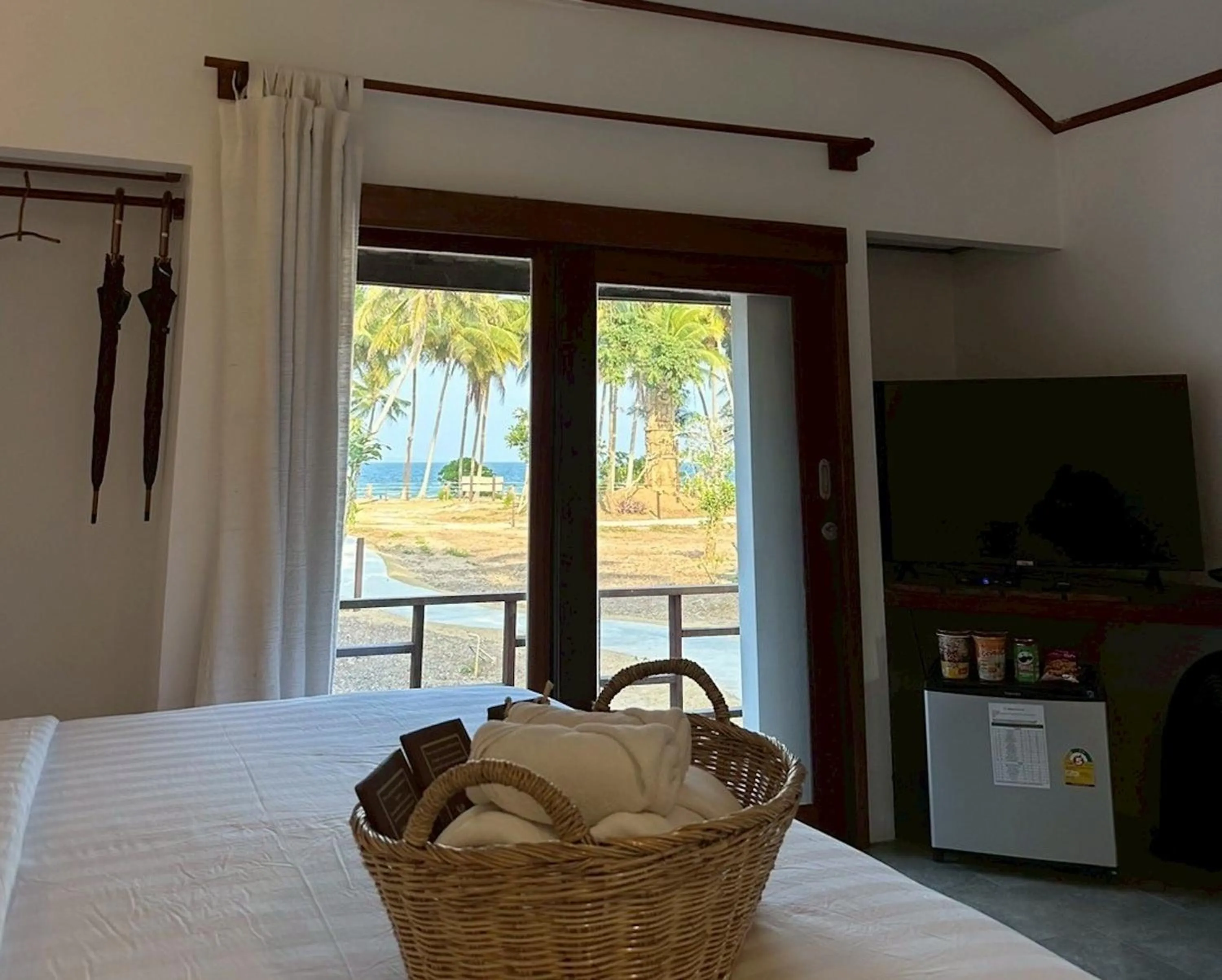 View (from property/room), Bed in Chumphon Cabana Resort