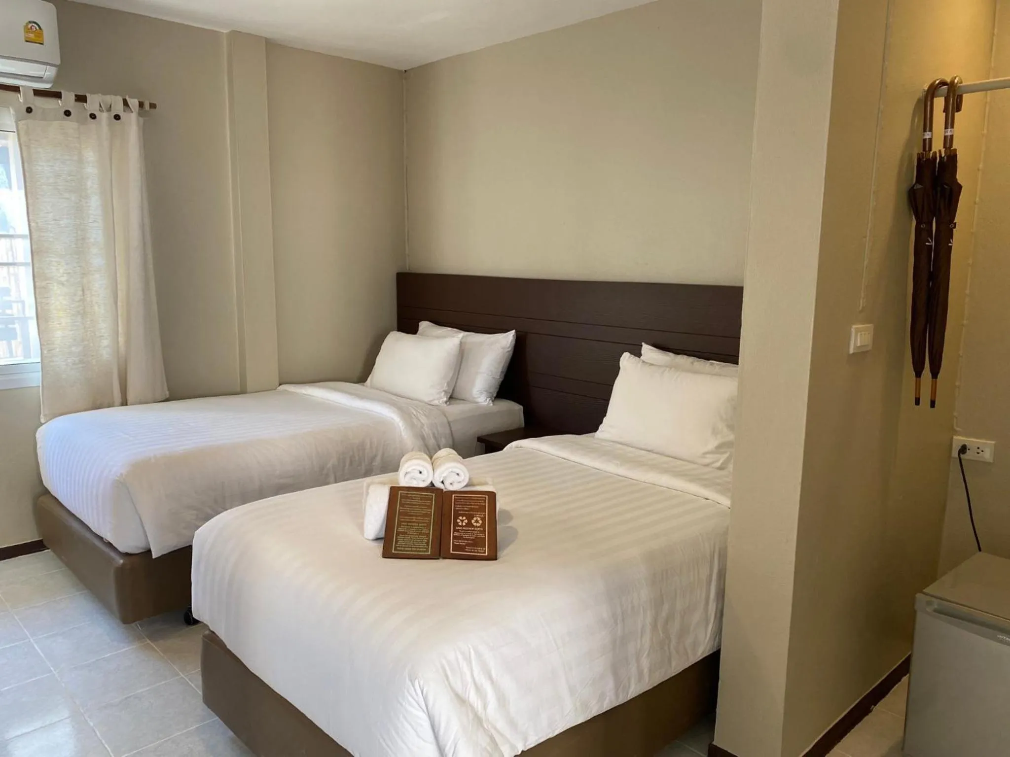 Bed in Chumphon Cabana Resort