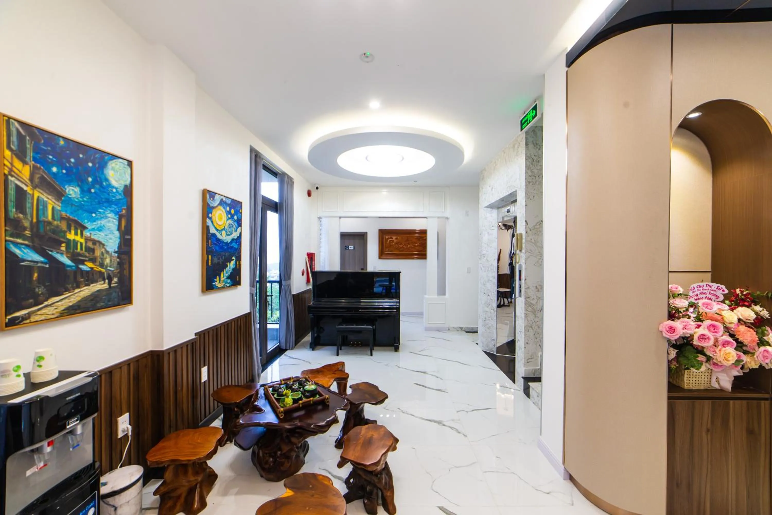 Seating area in TP Dalat Hotel