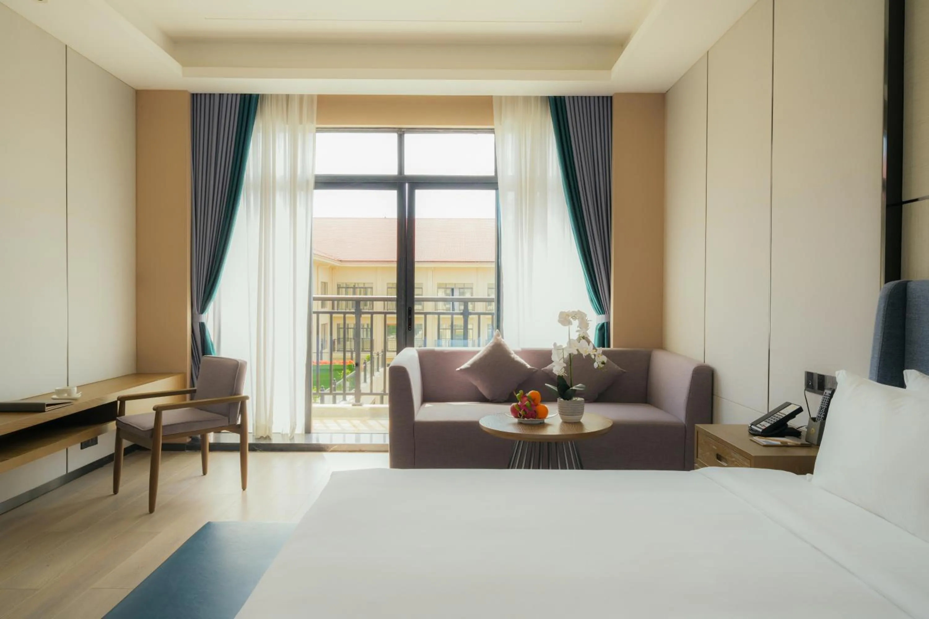 View (from property/room), Bed in DongHu Resort Hotel