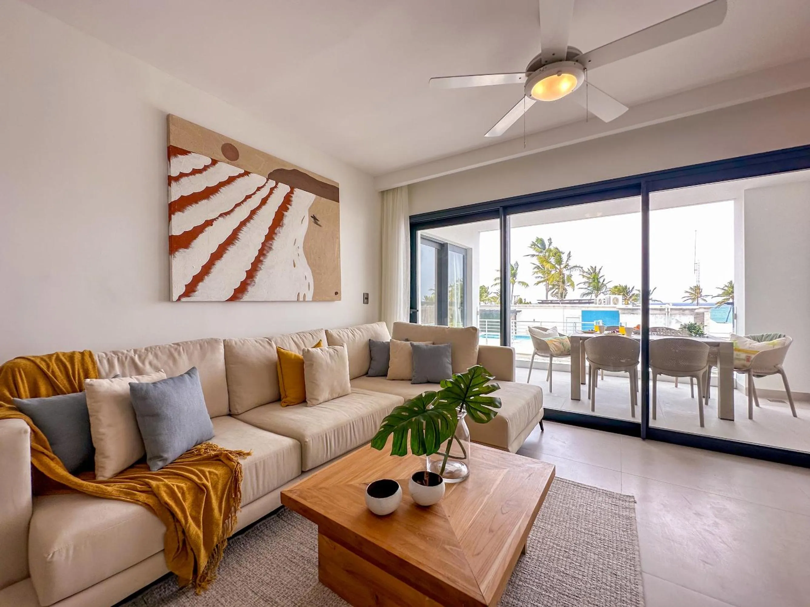 Living room in Beach Homes Punta Cana