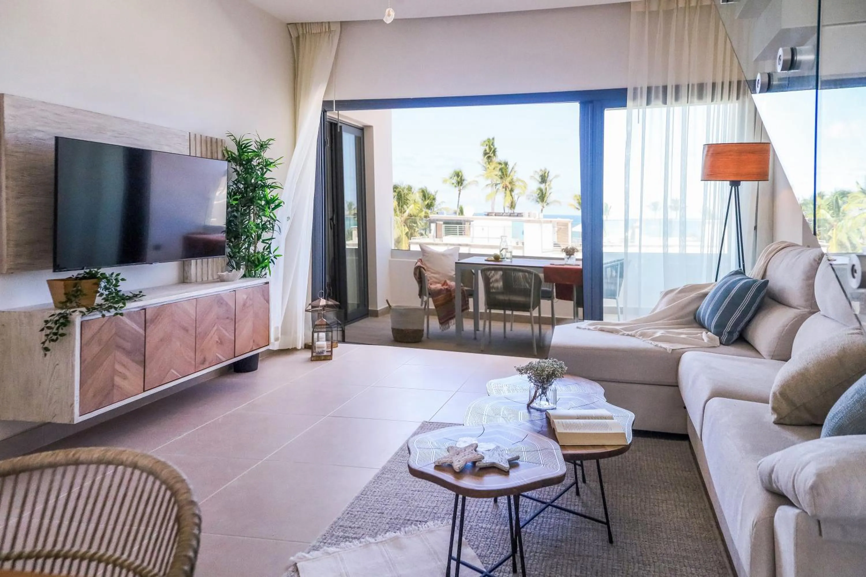 Communal lounge/ TV room in Beach Homes Punta Cana