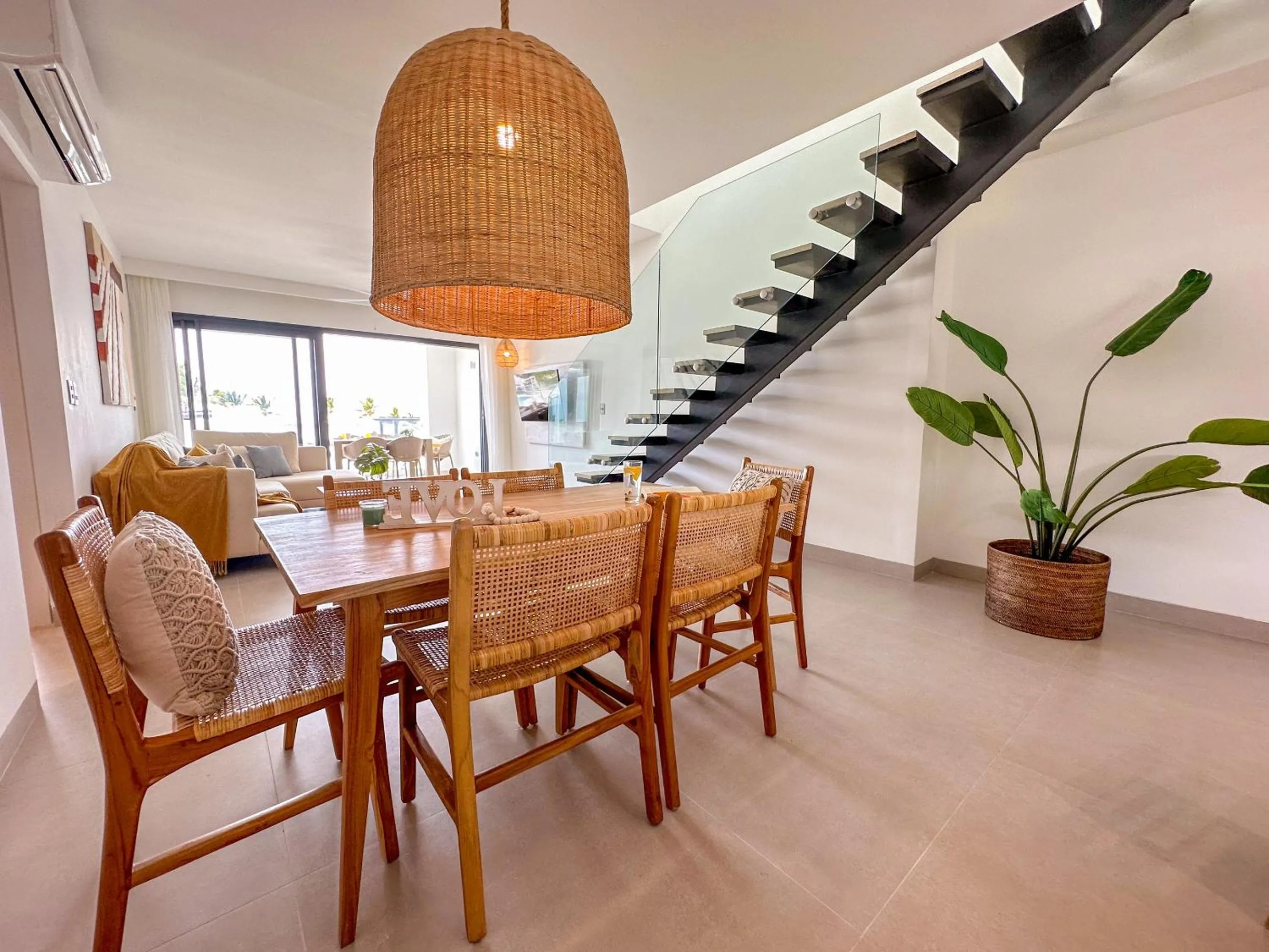 Living room in Beach Homes Punta Cana