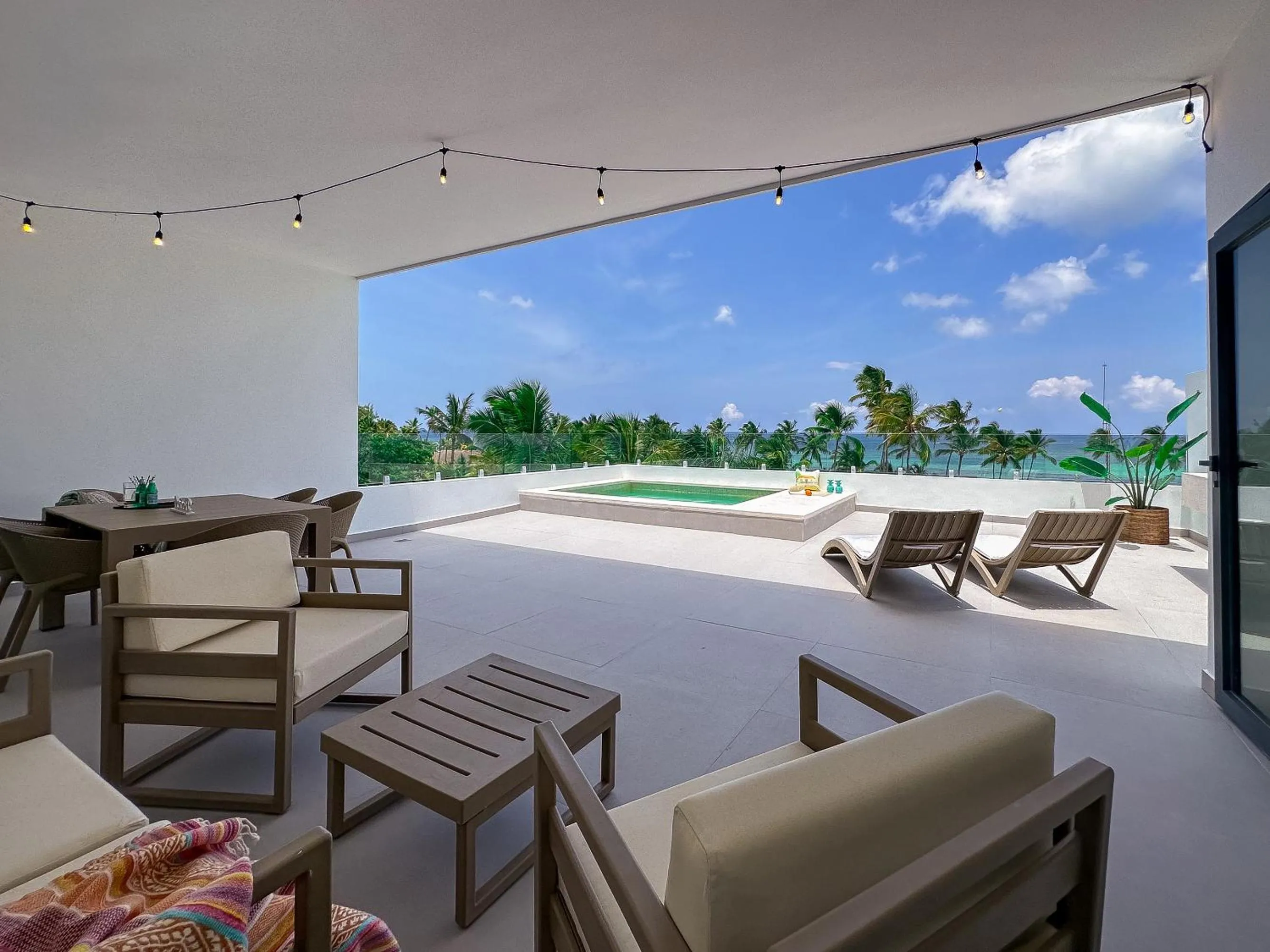 Patio in Beach Homes Punta Cana