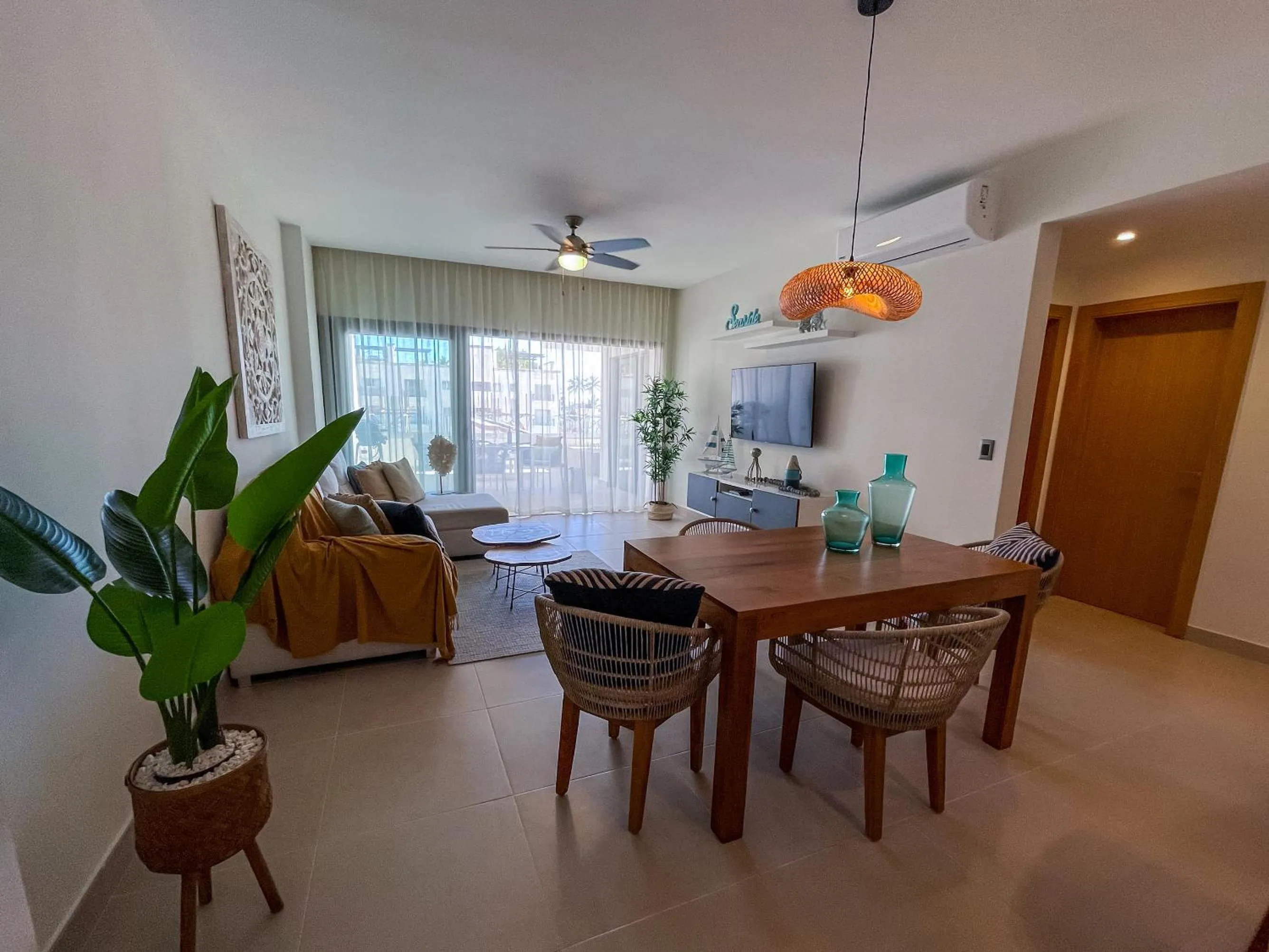 Living room in Beach Homes Punta Cana