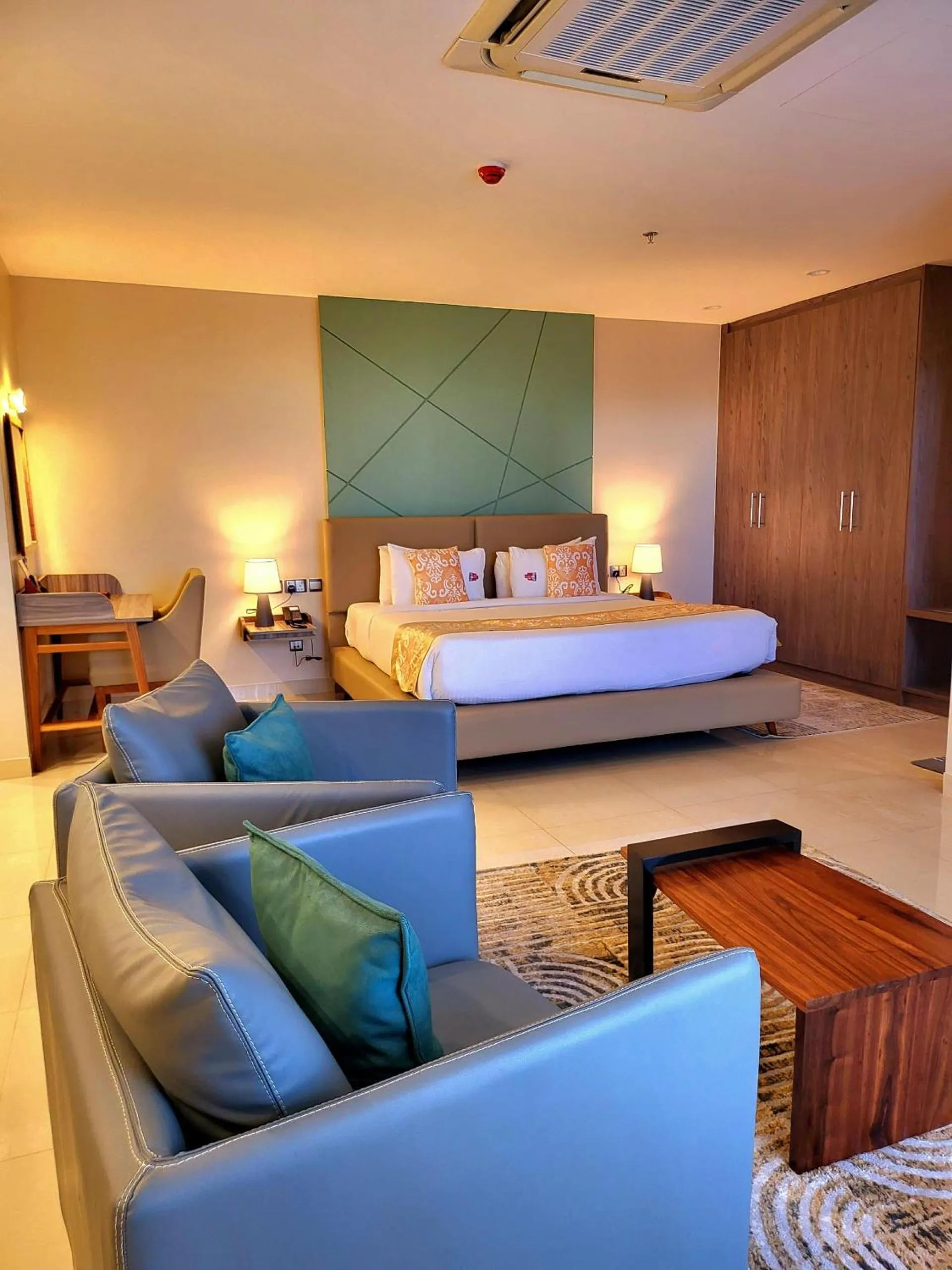 View (from property/room), Bed in Kingjada Hotels & Apartments