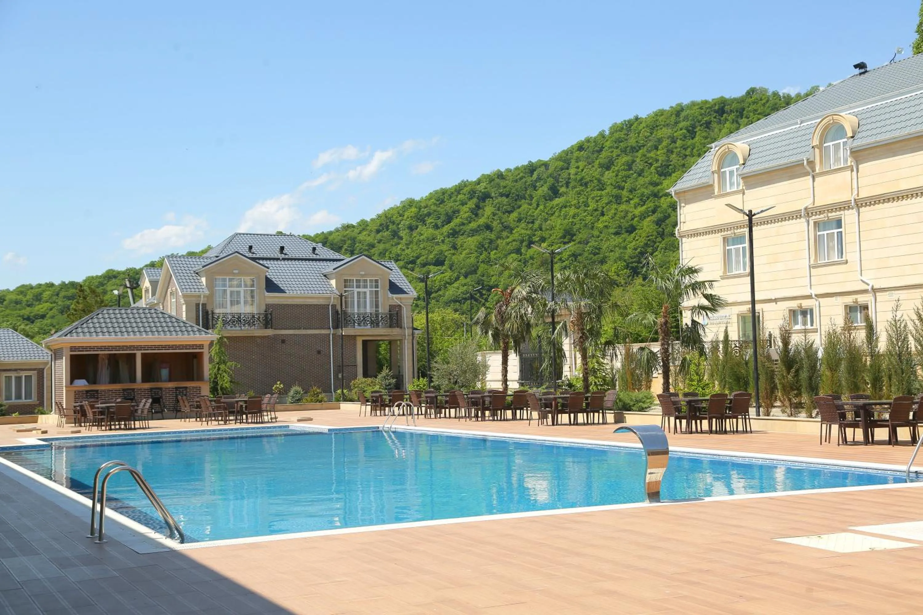 Property building in Gabala Bless Hotel Cottage