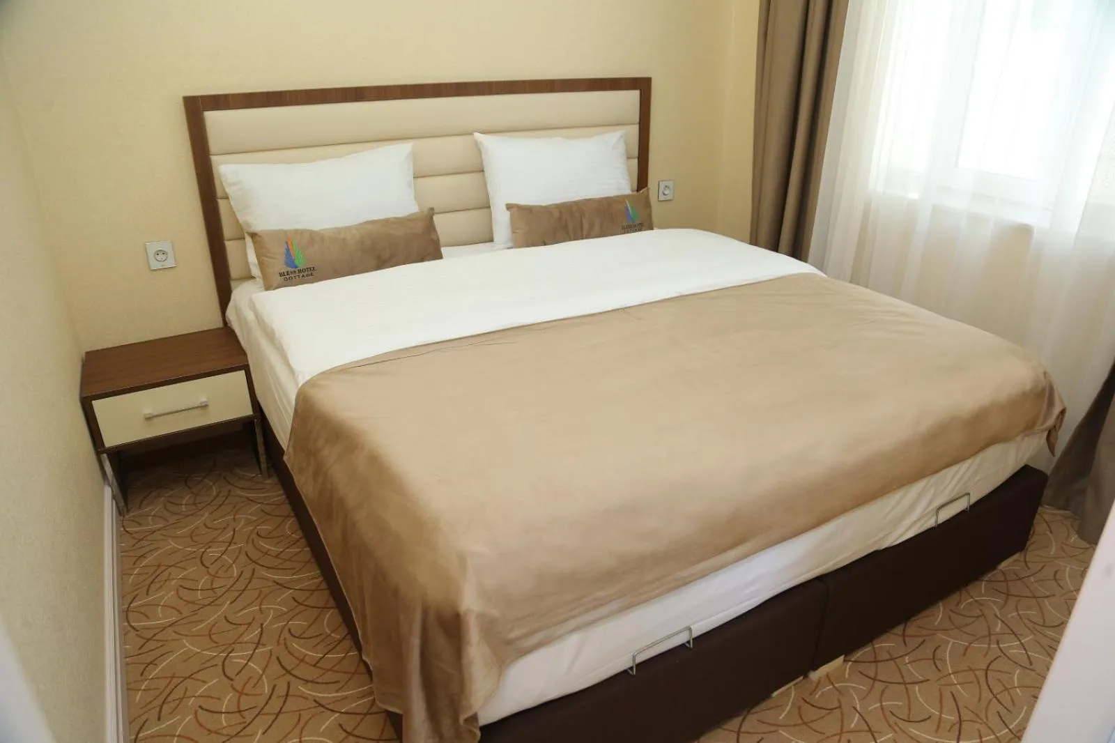 Bed in Gabala Bless Hotel Cottage