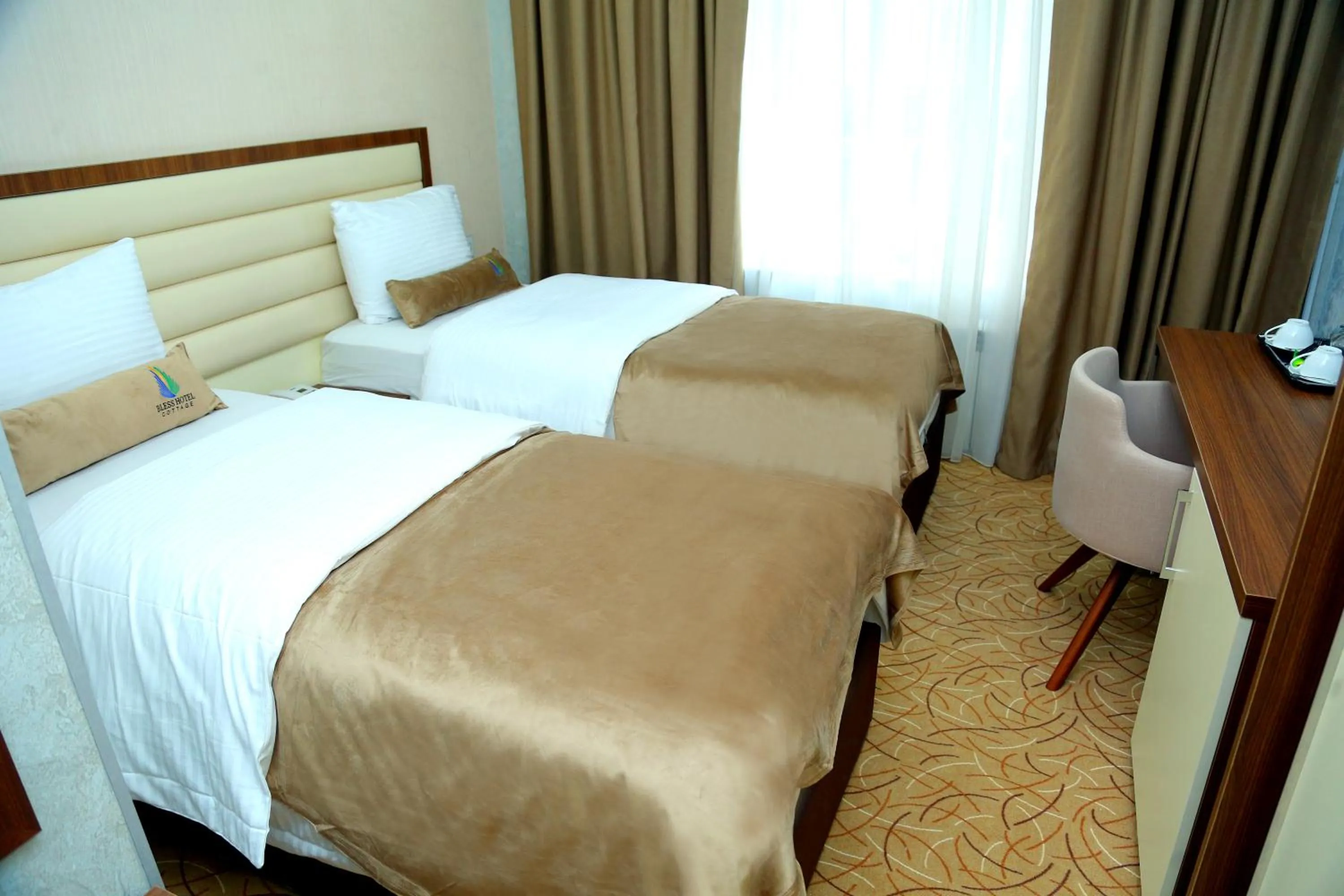 Bed in Gabala Bless Hotel Cottage