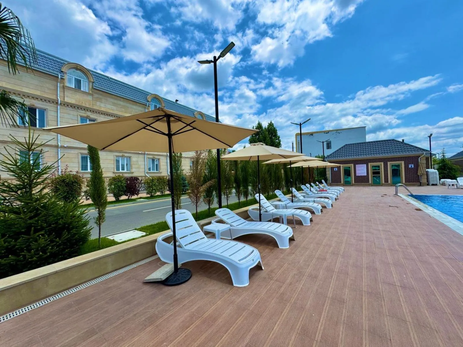 Property building in Gabala Bless Hotel Cottage