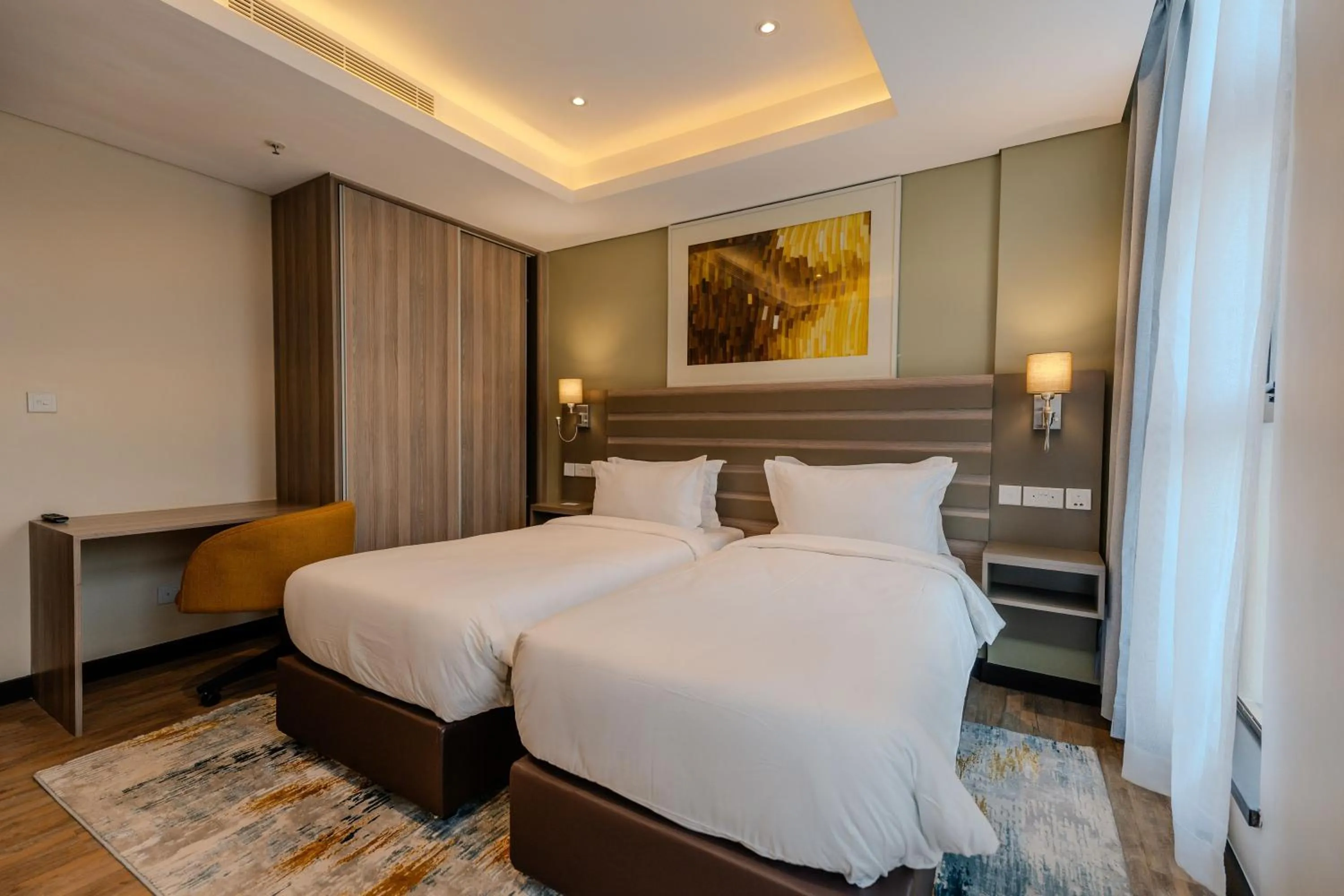 Bedroom, Bed in Trademark Suites at Enaki Town