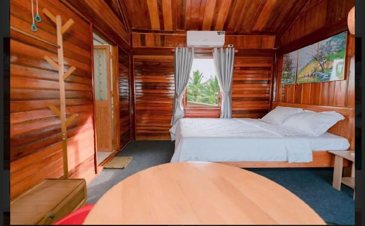 Bed in Wooden Homestay LAGI