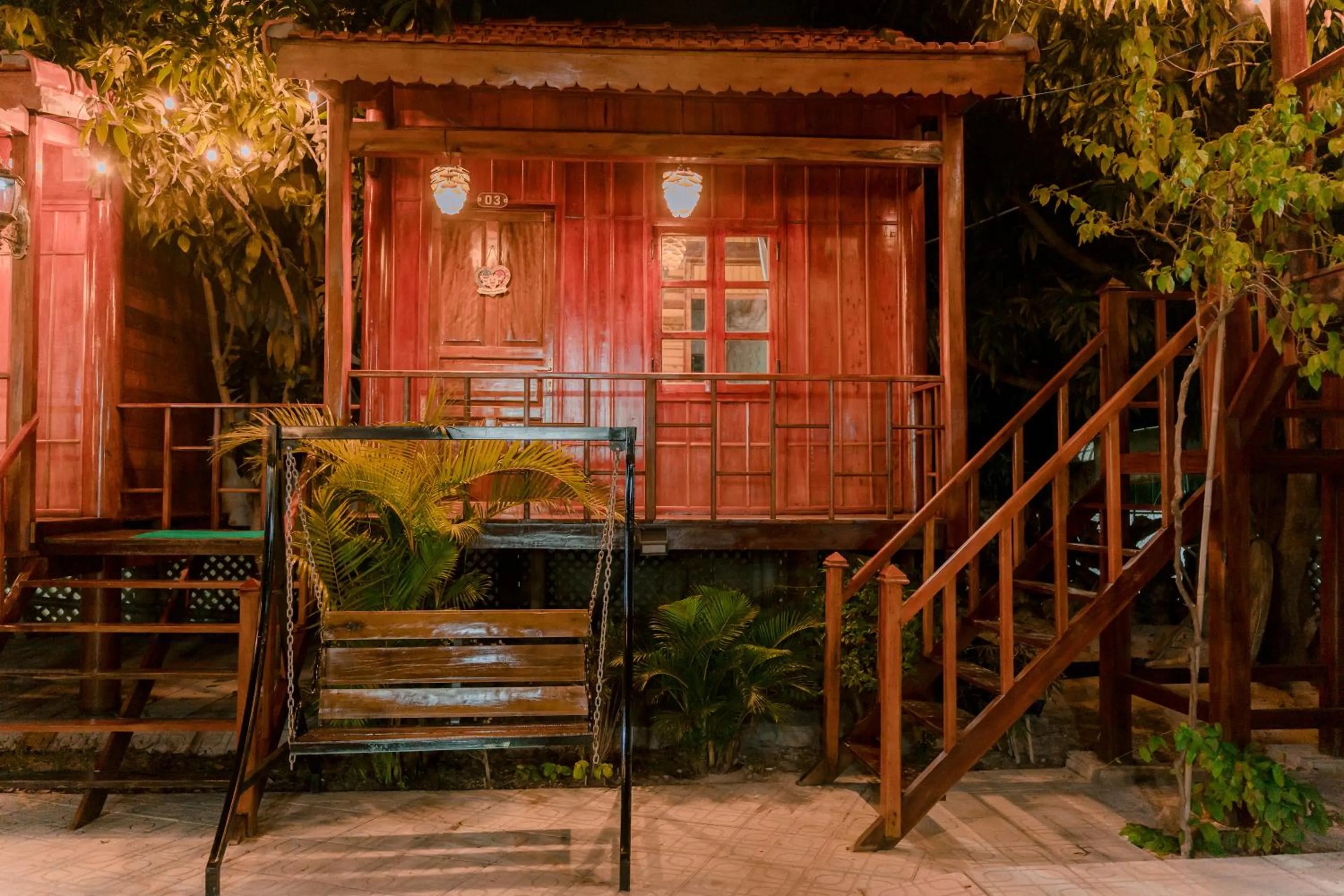 Property building in Wooden Homestay LAGI