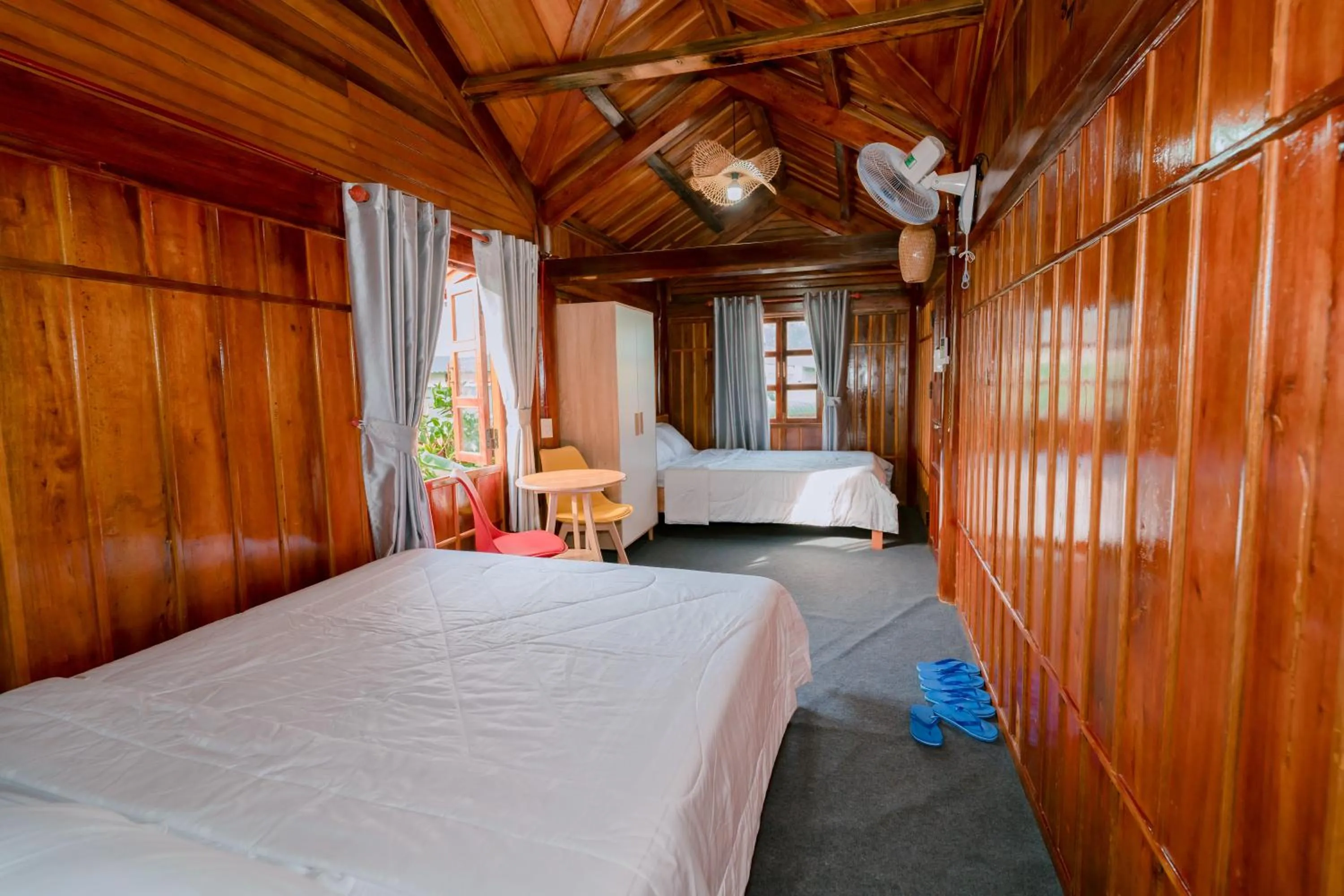 Bed in Wooden Homestay LAGI