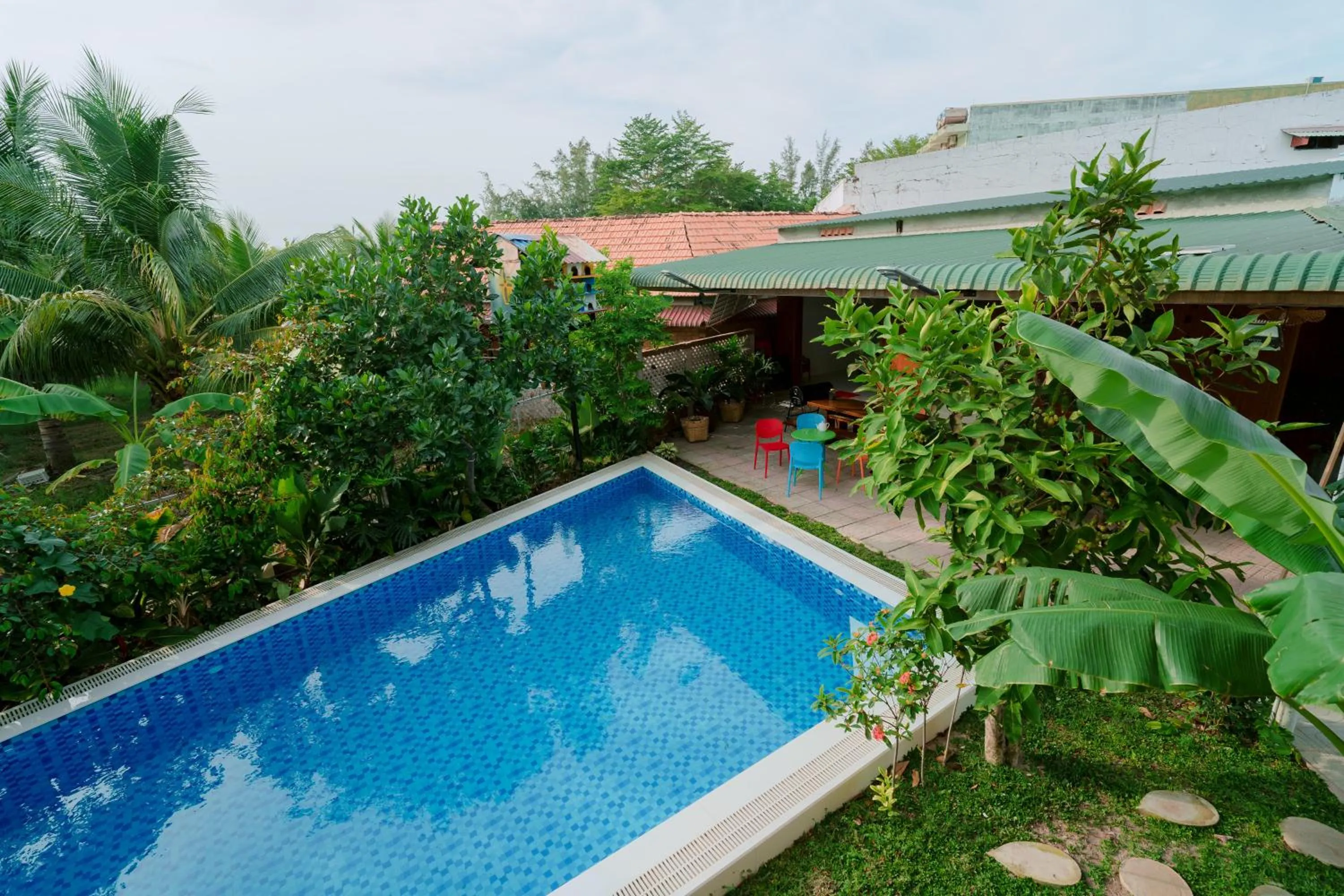 Pool view in Wooden Homestay LAGI