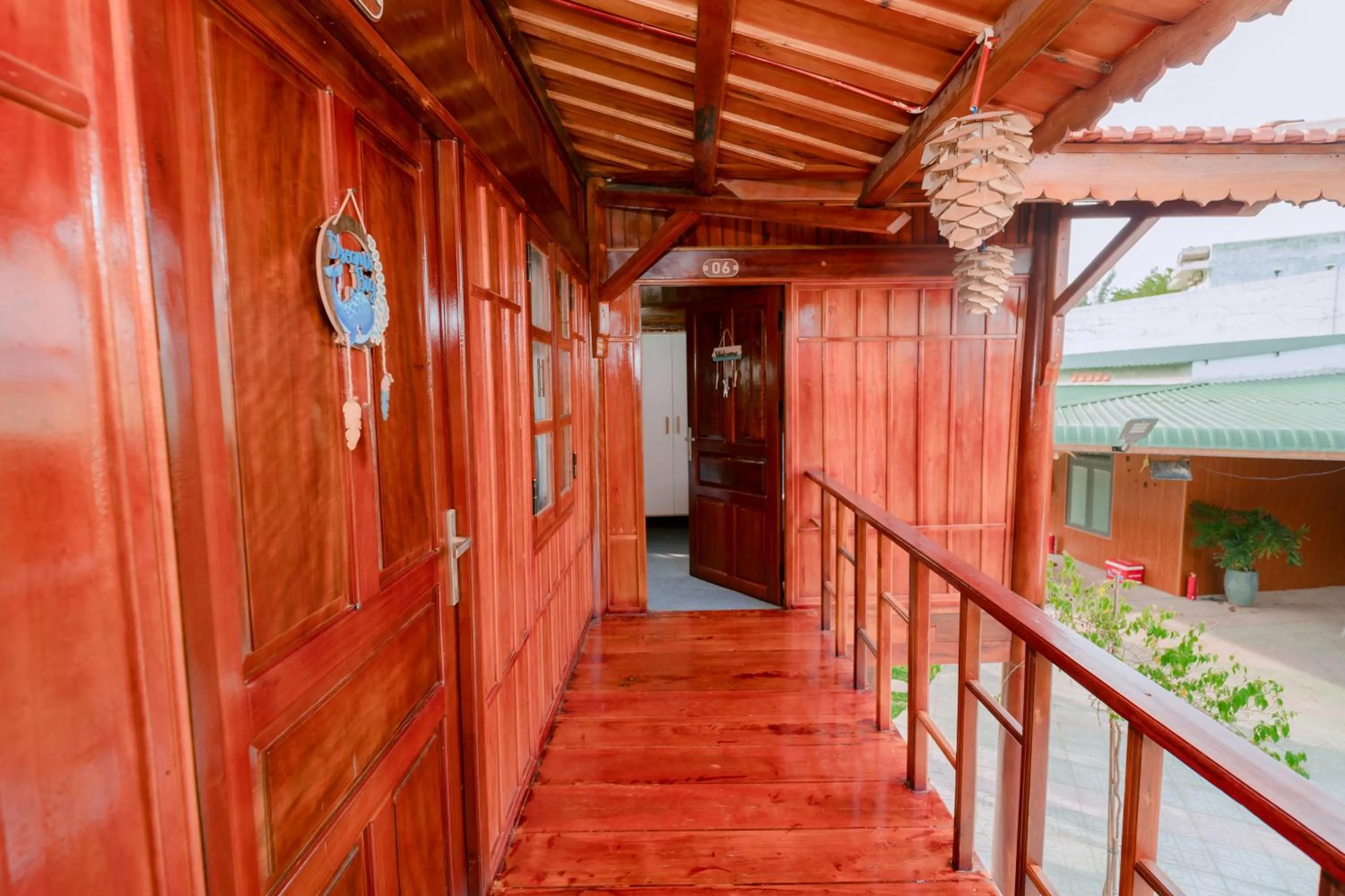 Balcony/Terrace in Wooden Homestay LAGI