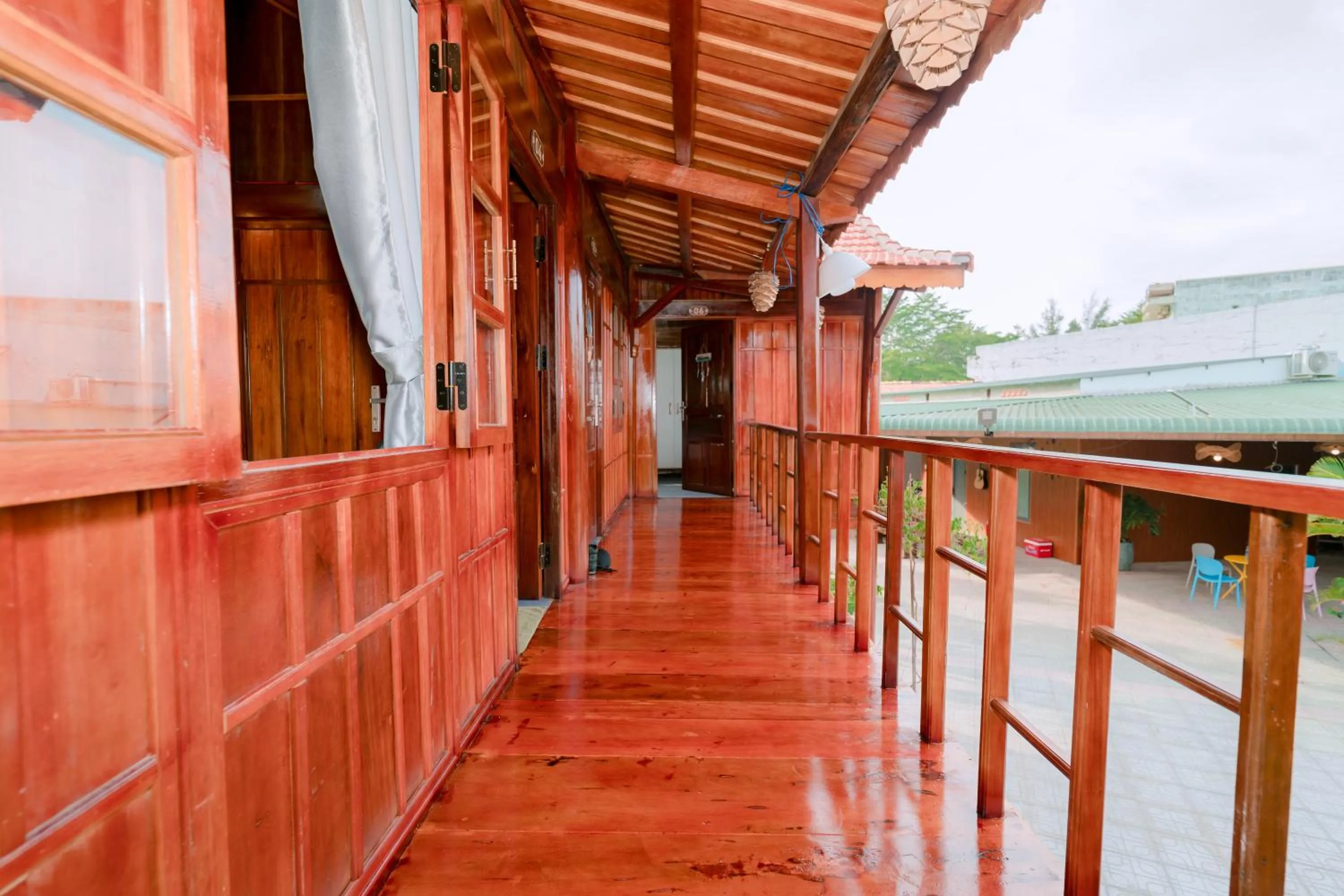 Balcony/Terrace in Wooden Homestay LAGI