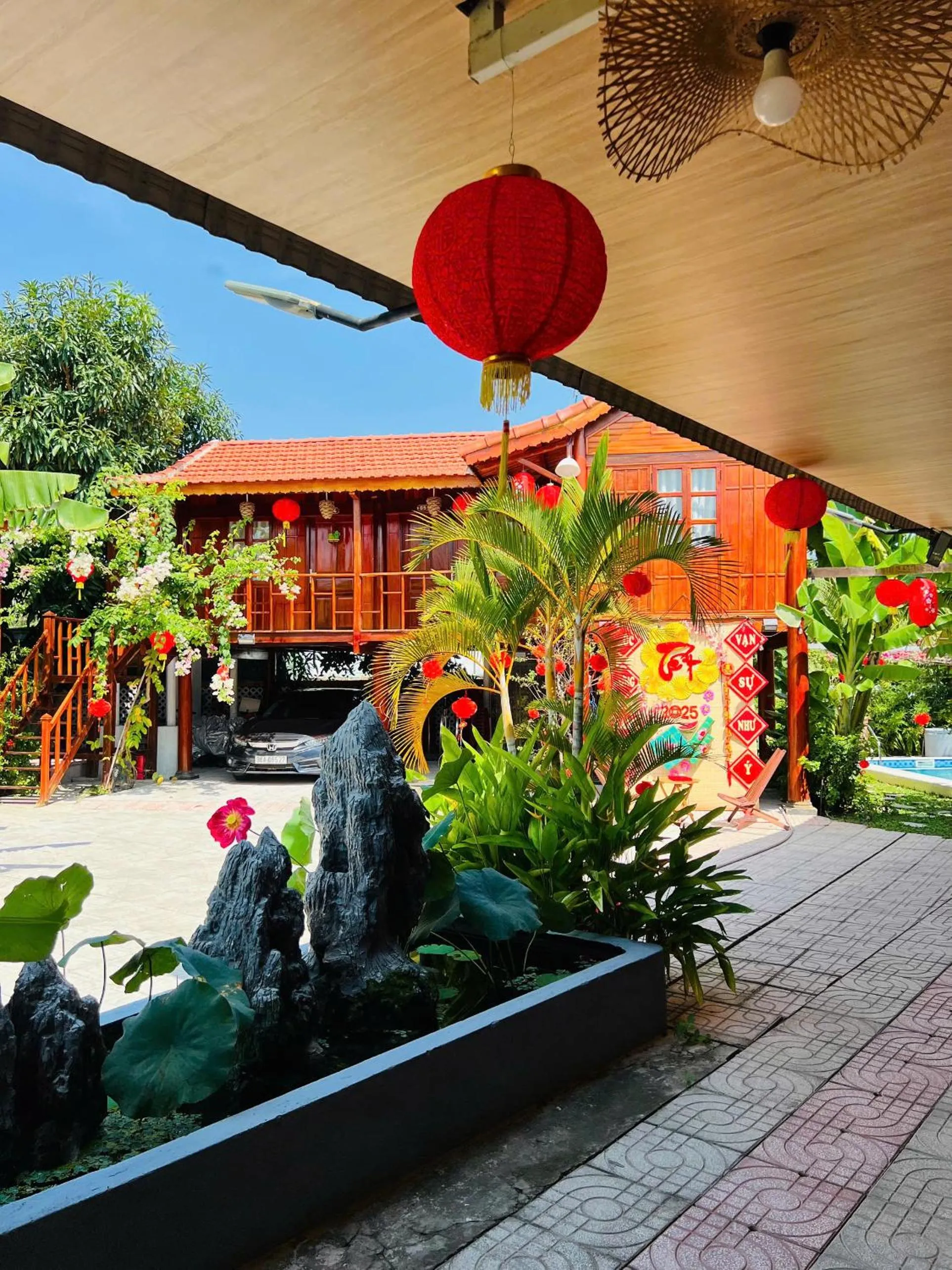 Property building in Wooden Homestay LAGI