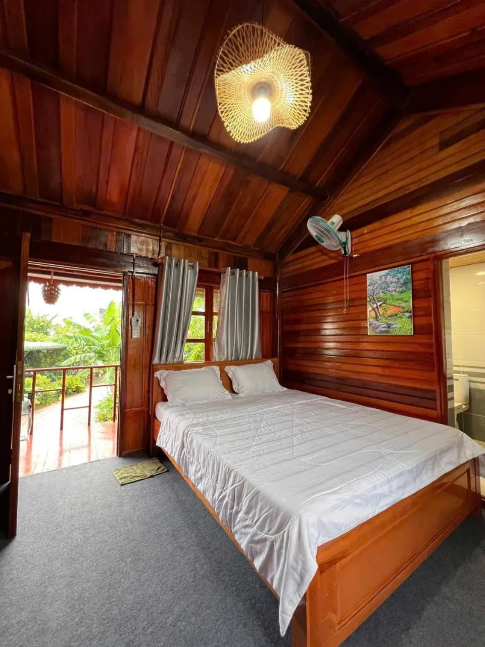 Bed in Wooden Homestay LAGI