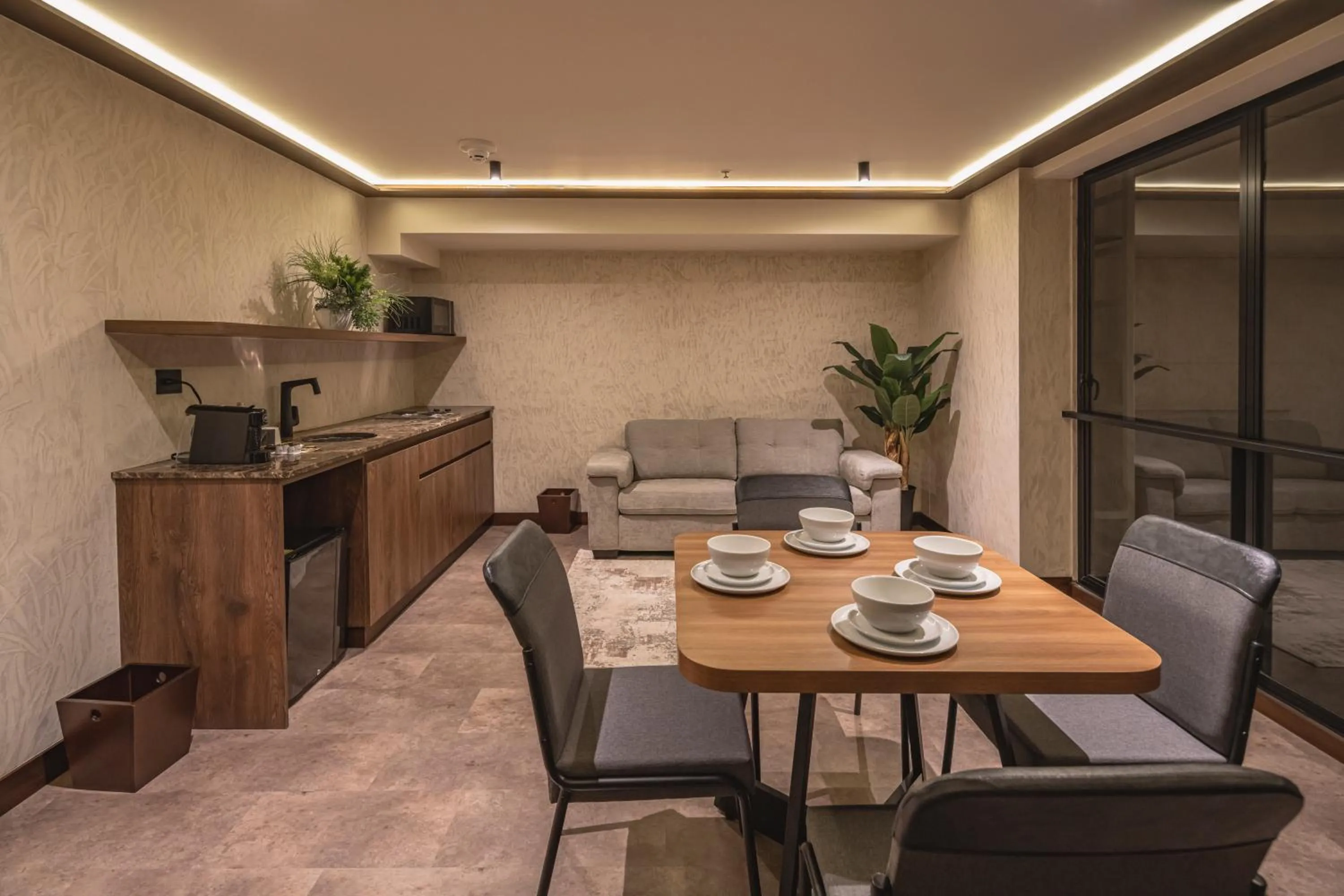 Seating area in Golden Valley Hotel