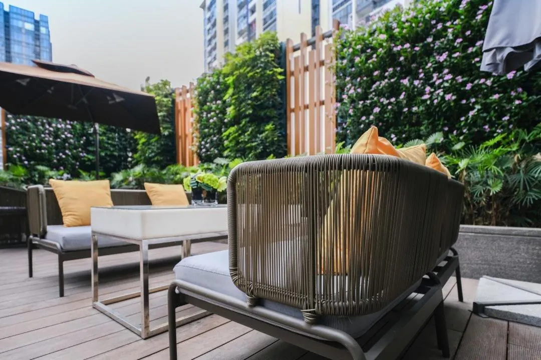 Balcony/Terrace in The Mulian Hotel of Guangzhou Nansha Fenghuang Lake