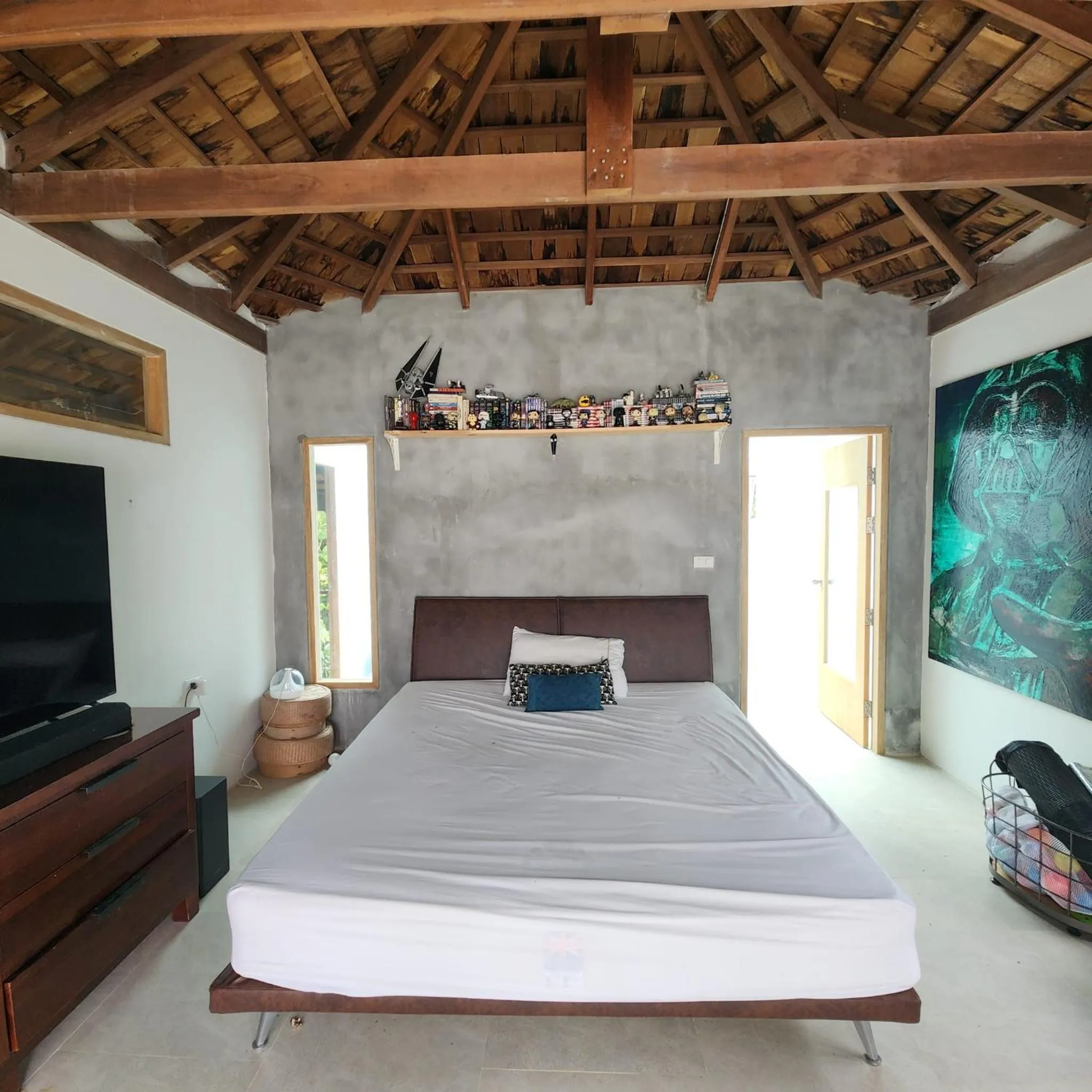 Bed in The Hip House Villa Phuket