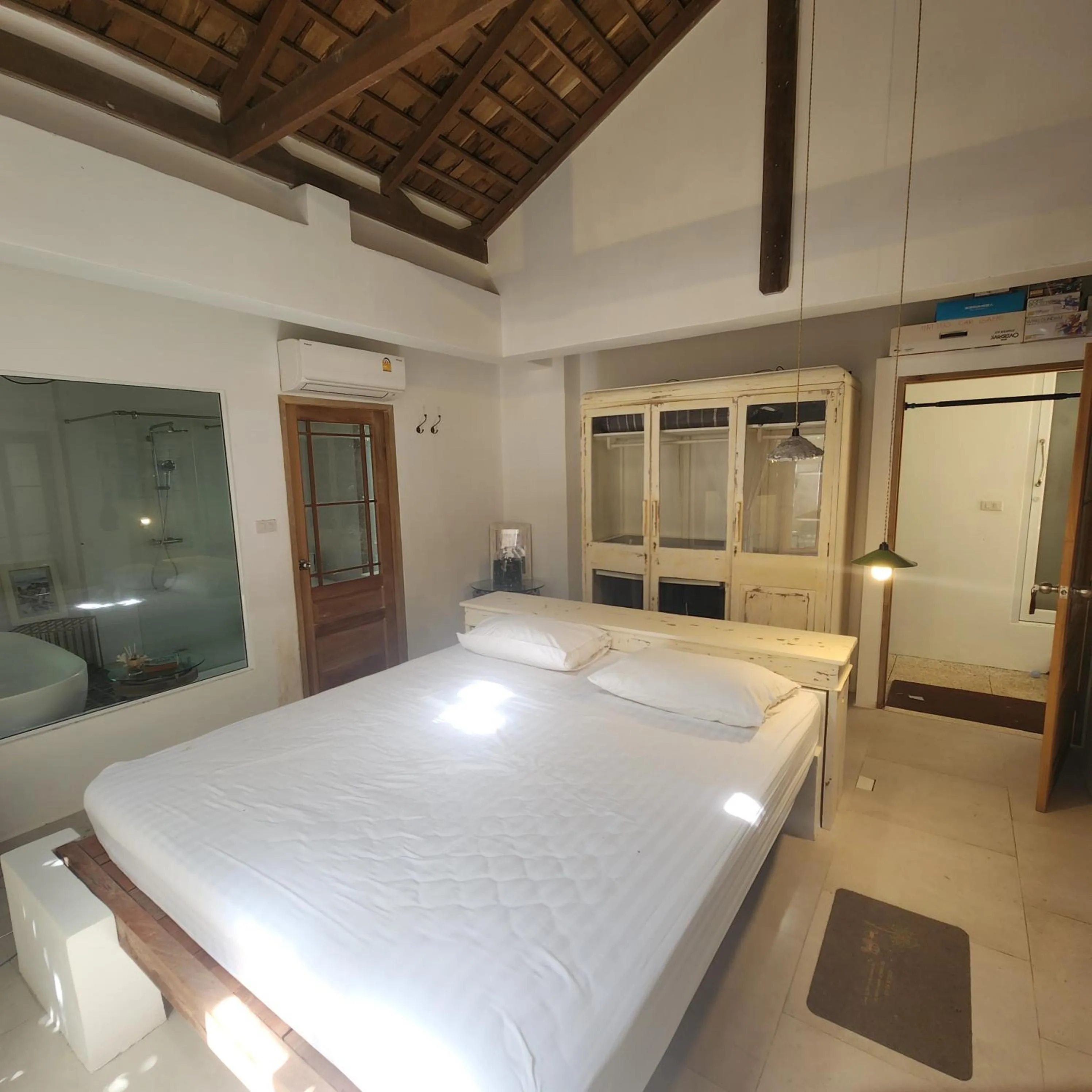 Bed in The Hip House Villa Phuket