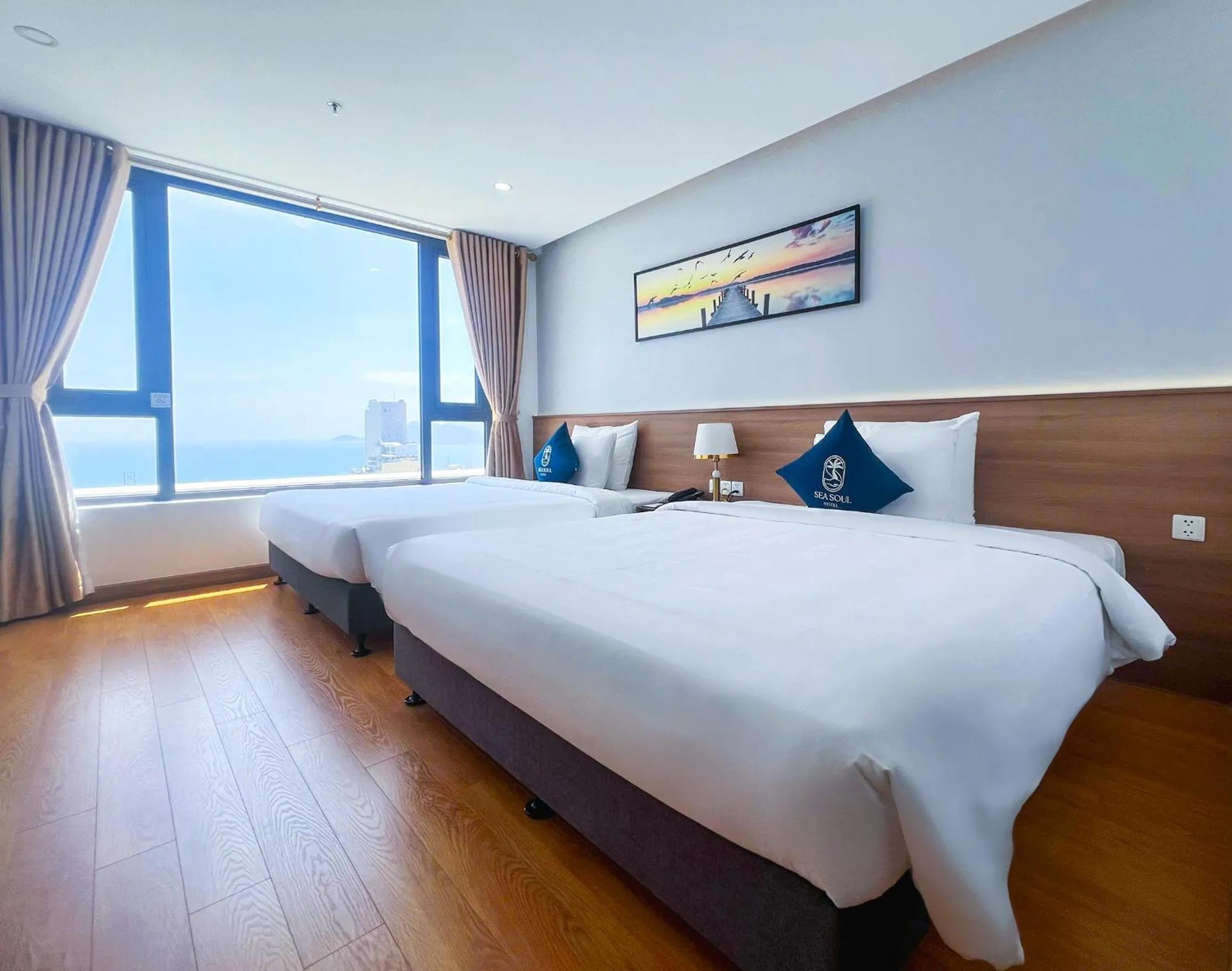 Bed in Sea Soul Hotel