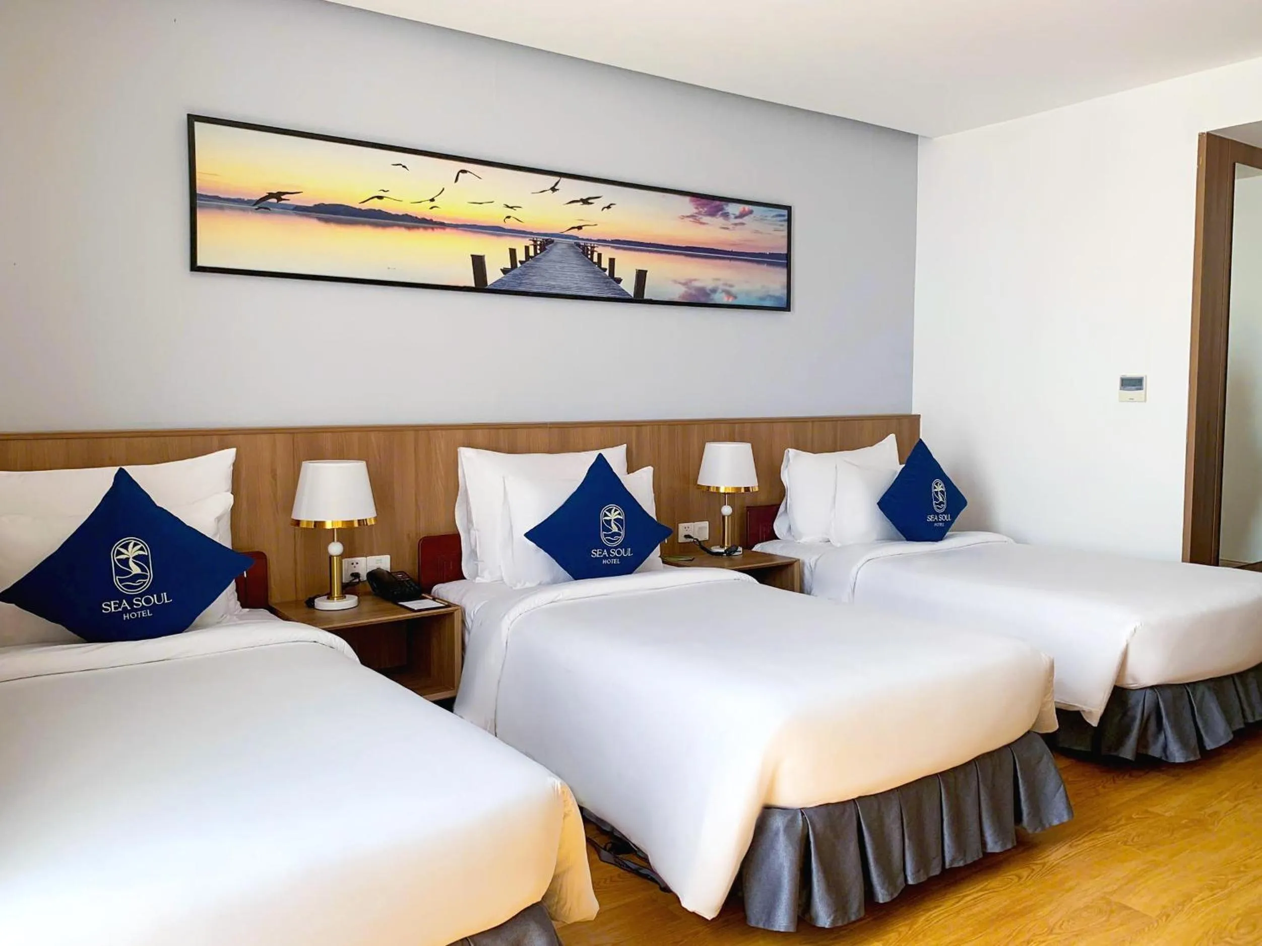 Bed in Sea Soul Hotel