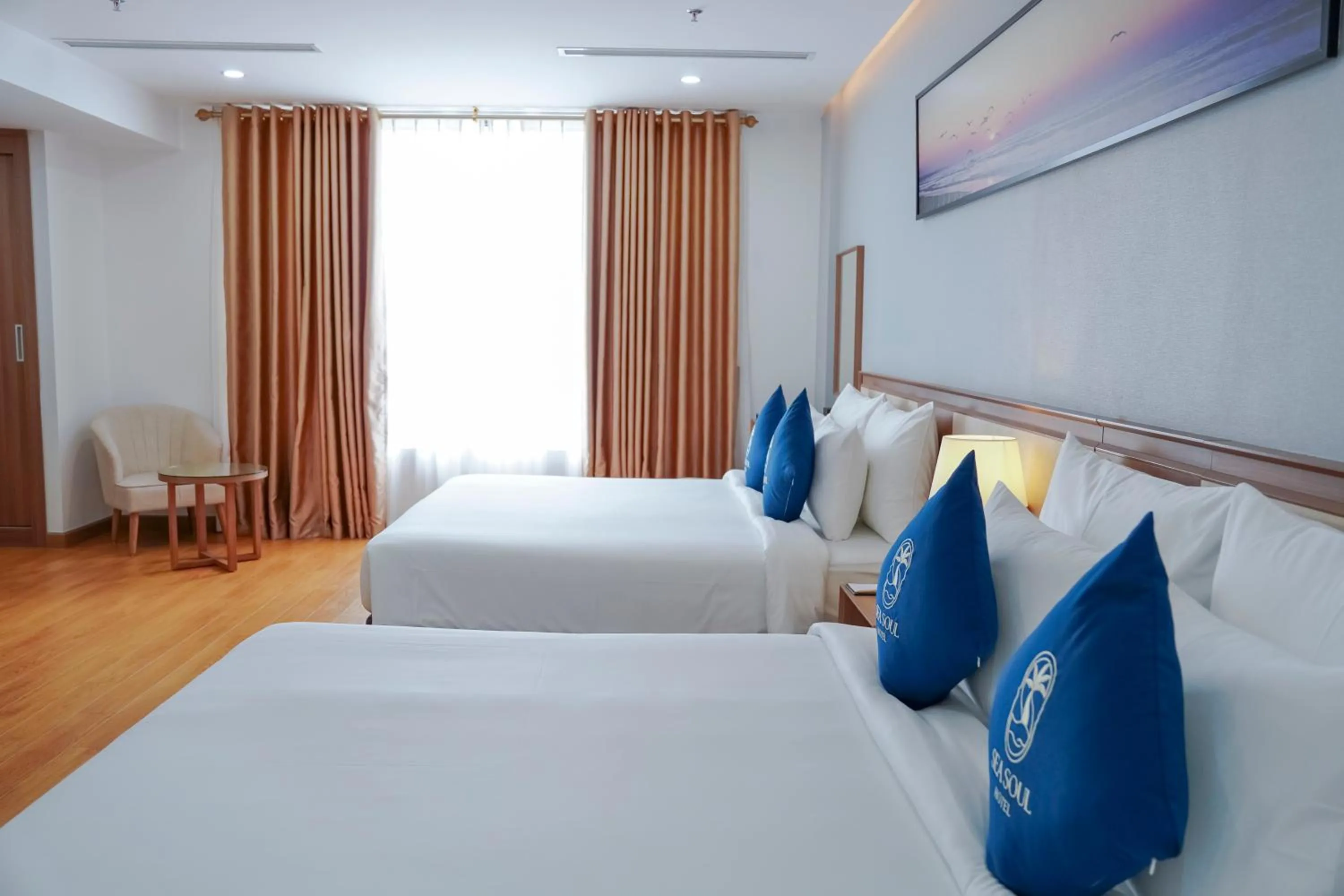 View (from property/room), Bed in Sea Soul Hotel