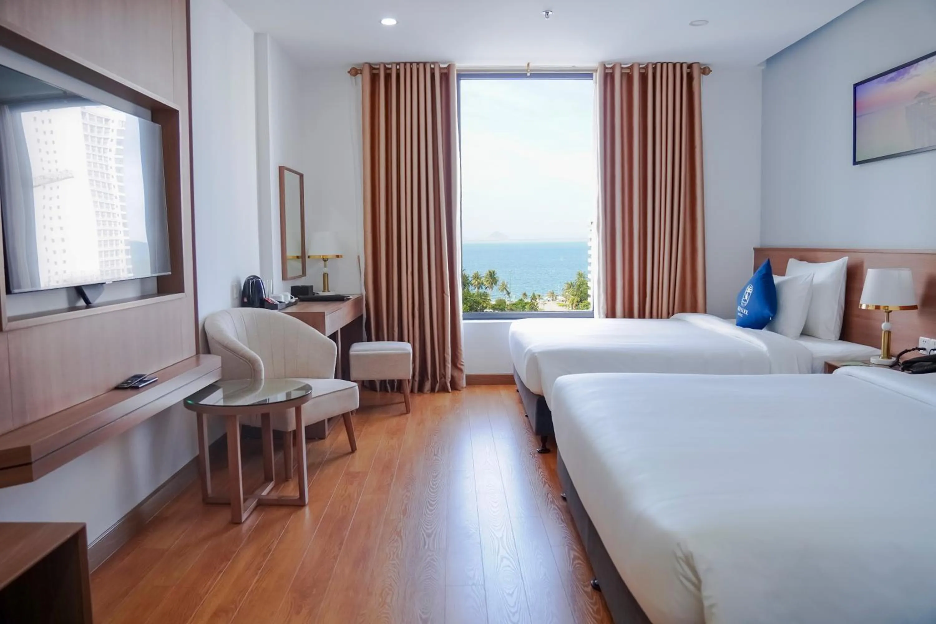 View (from property/room), Bed in Sea Soul Hotel