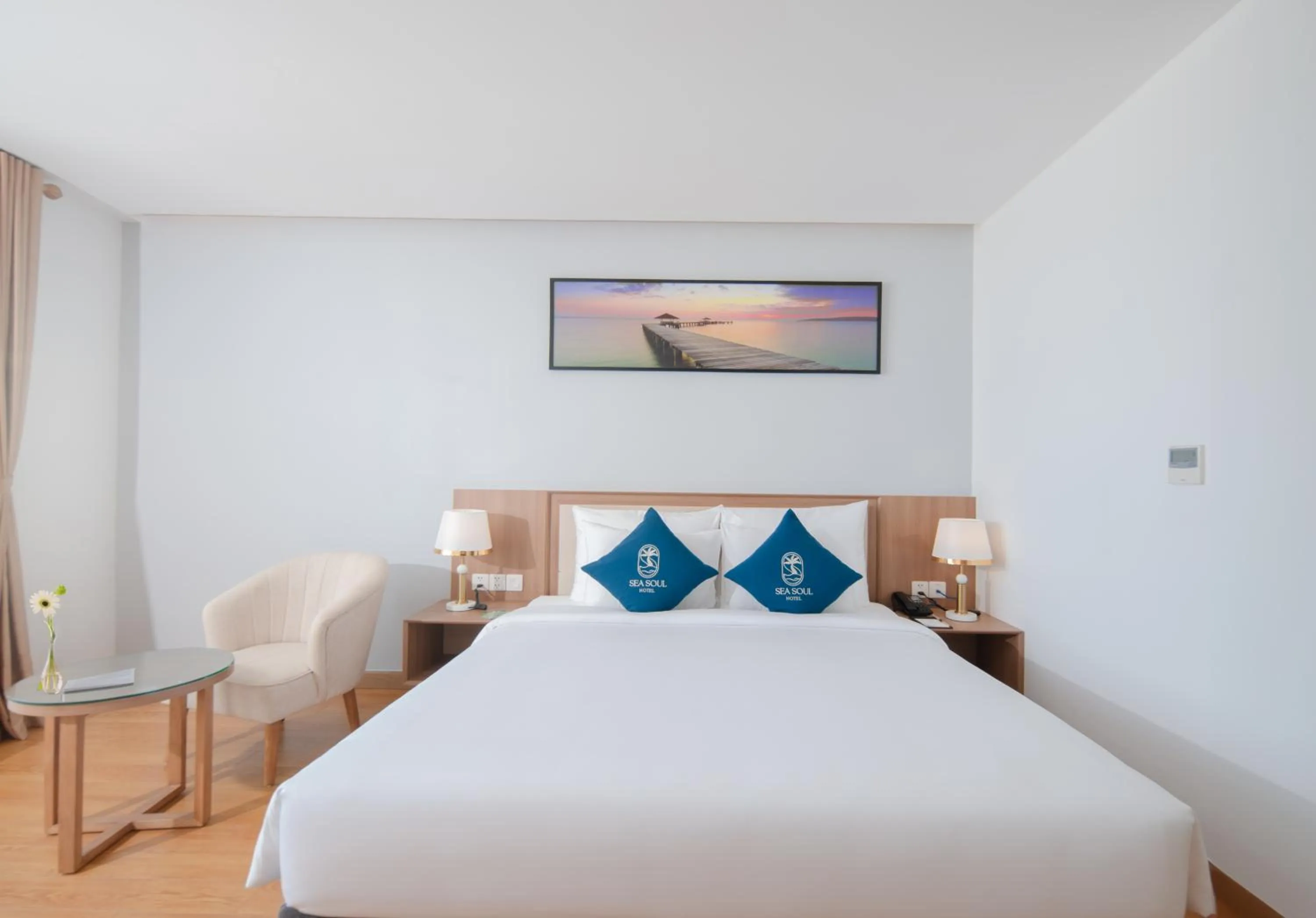 Bed in Sea Soul Hotel