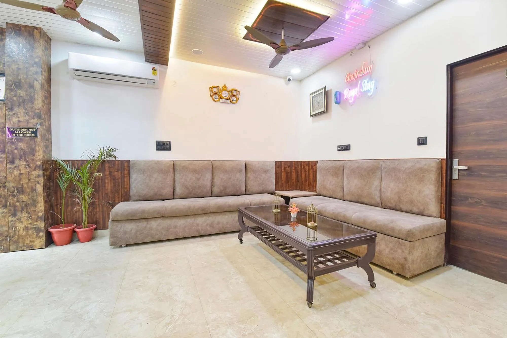 Seating area in FabHotel Govindam Royal Stay