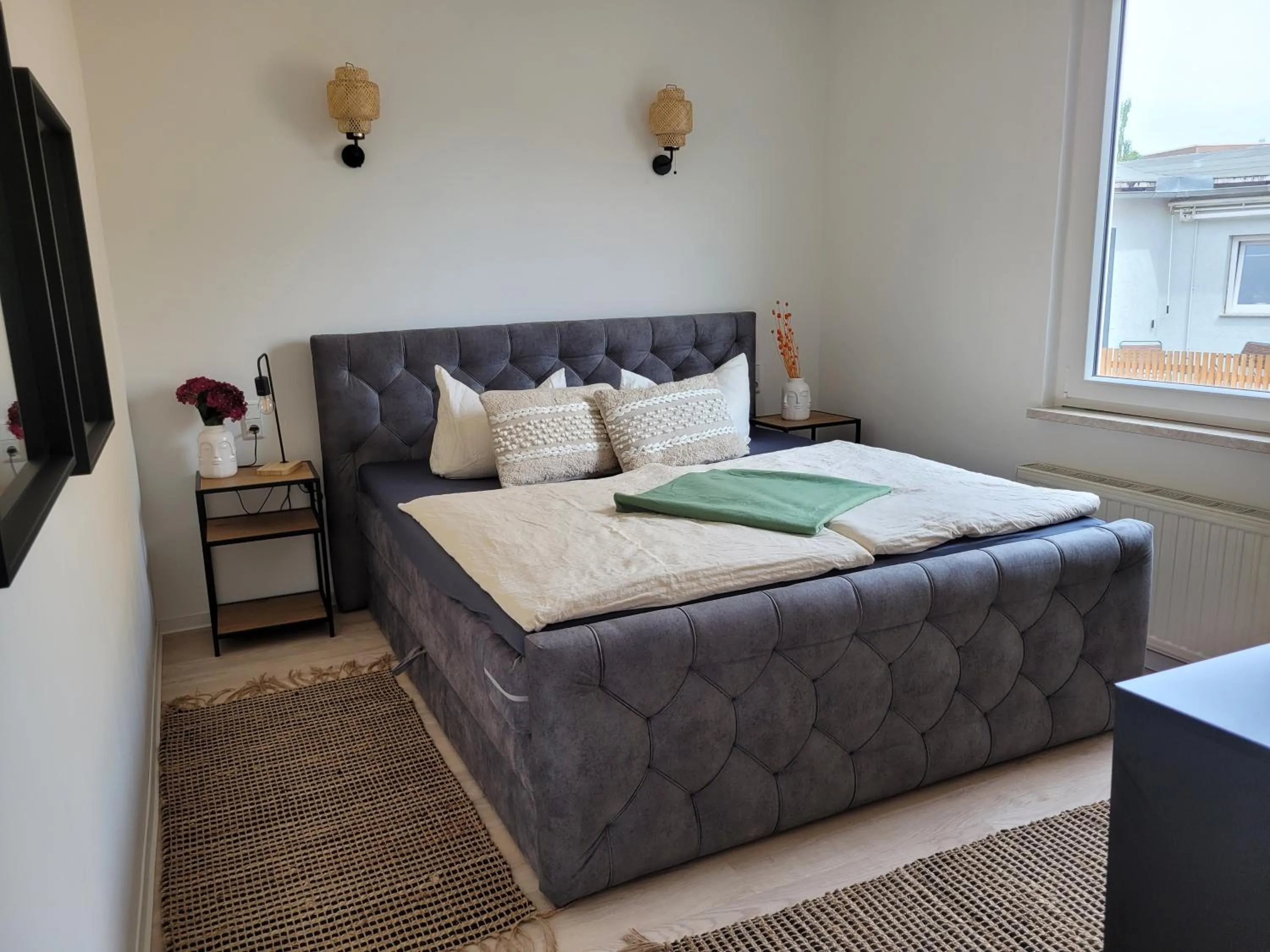 Bed in Lous Ferienhaus 4