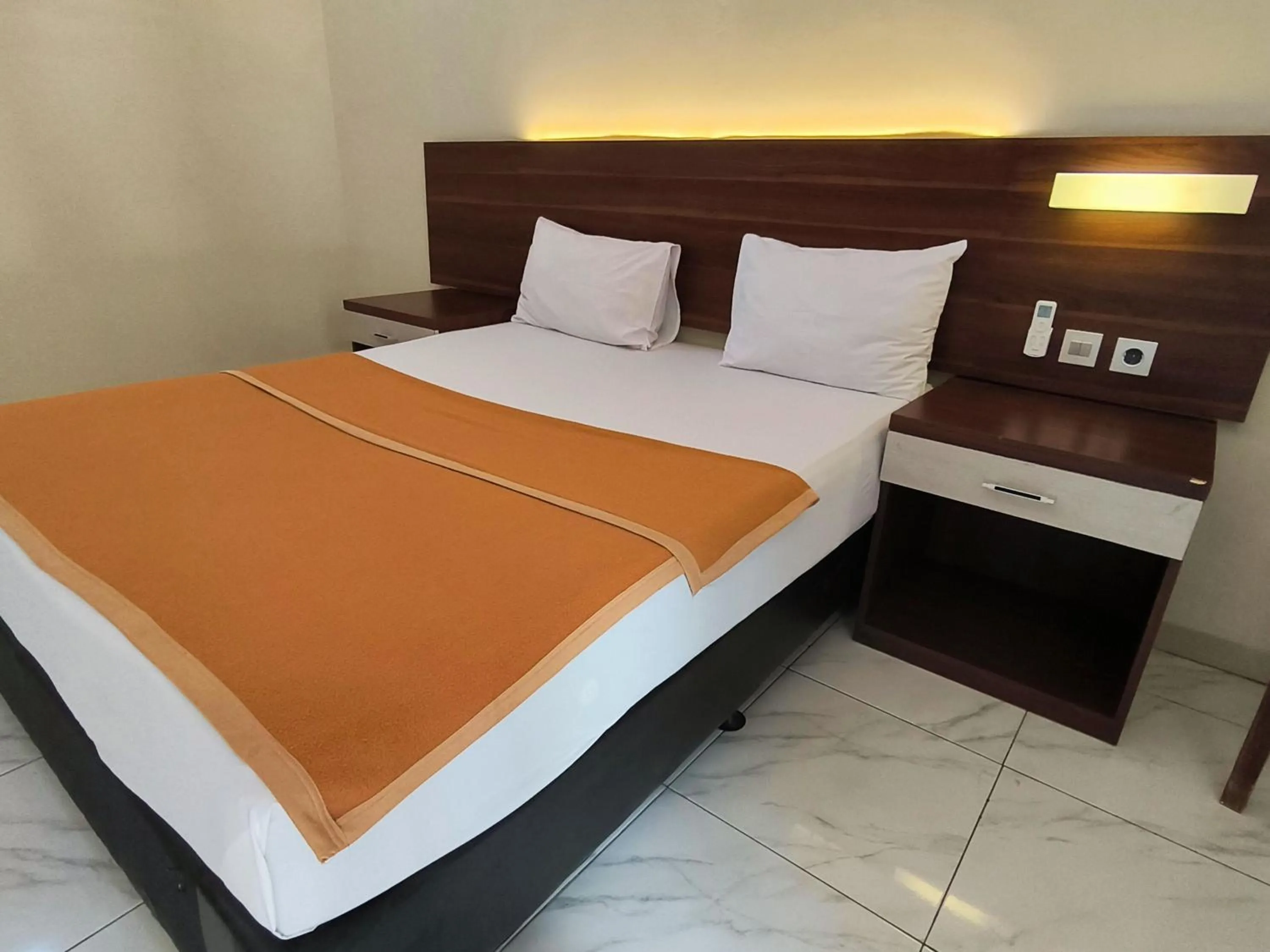 Bed in New Bandengan Beach Hotel