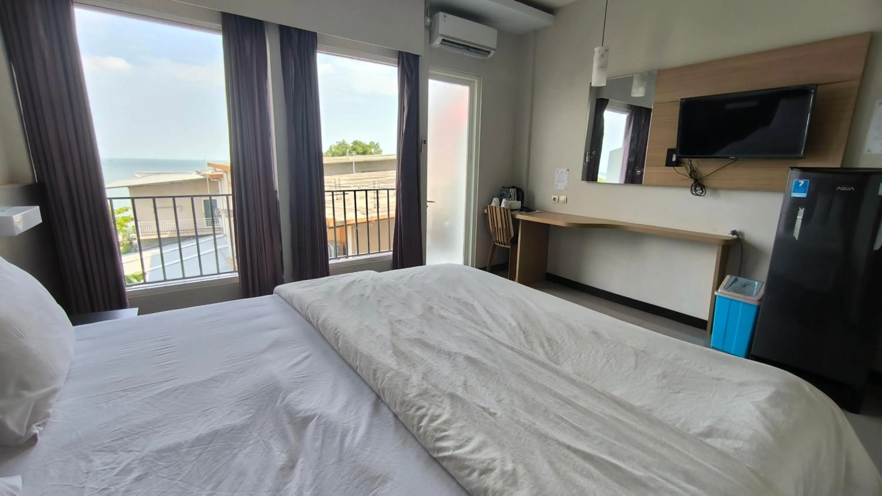 Bed in New Bandengan Beach Hotel