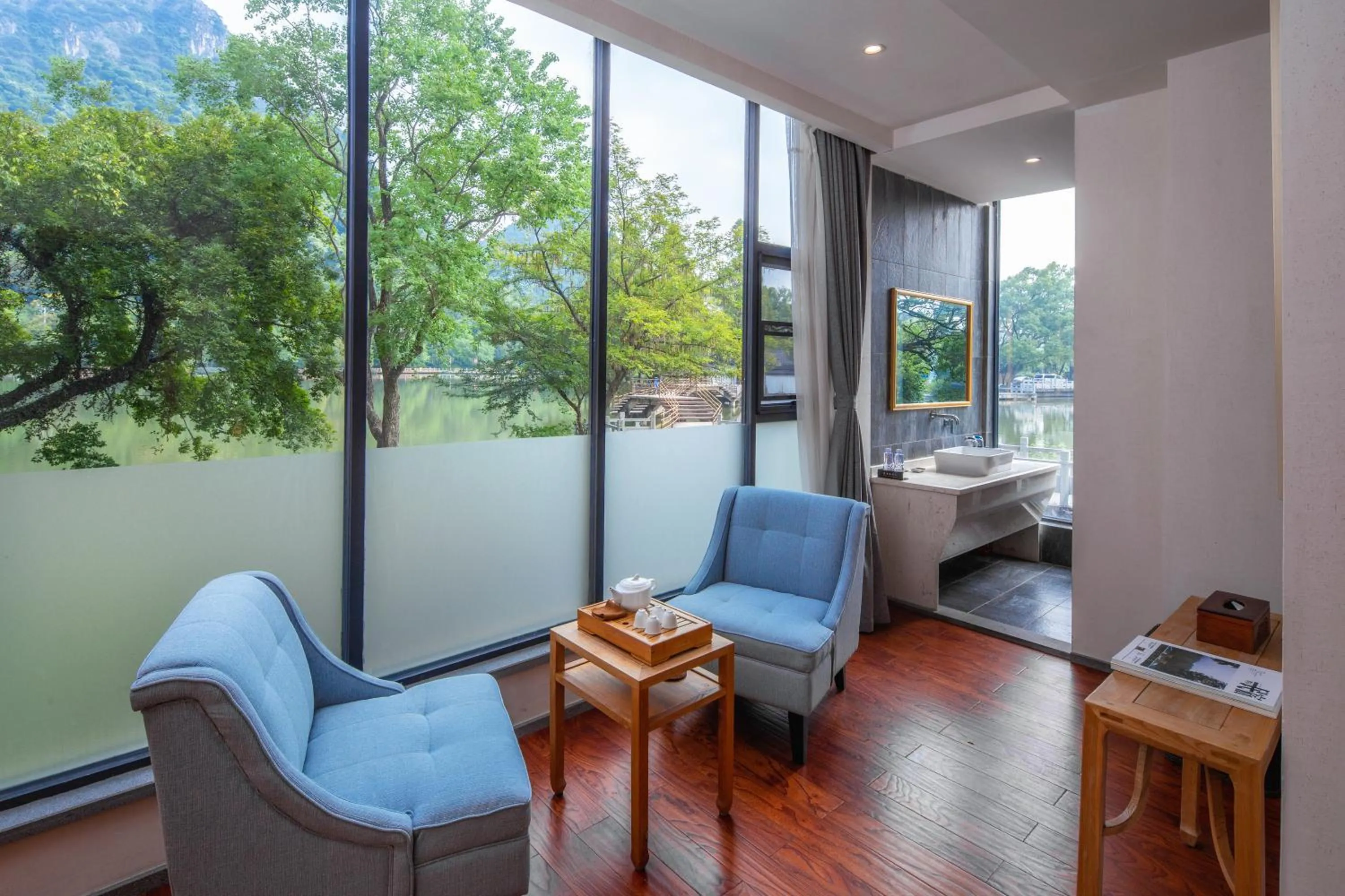 View (from property/room) in He She Courtyard Free pick-up train station stay 3 nights