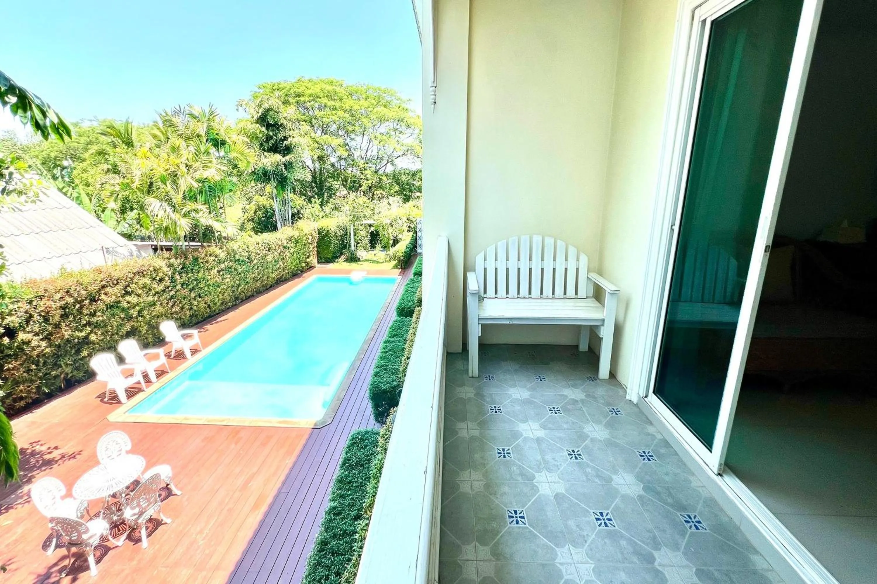 Patio in Phuhunsa Boutique Hotel