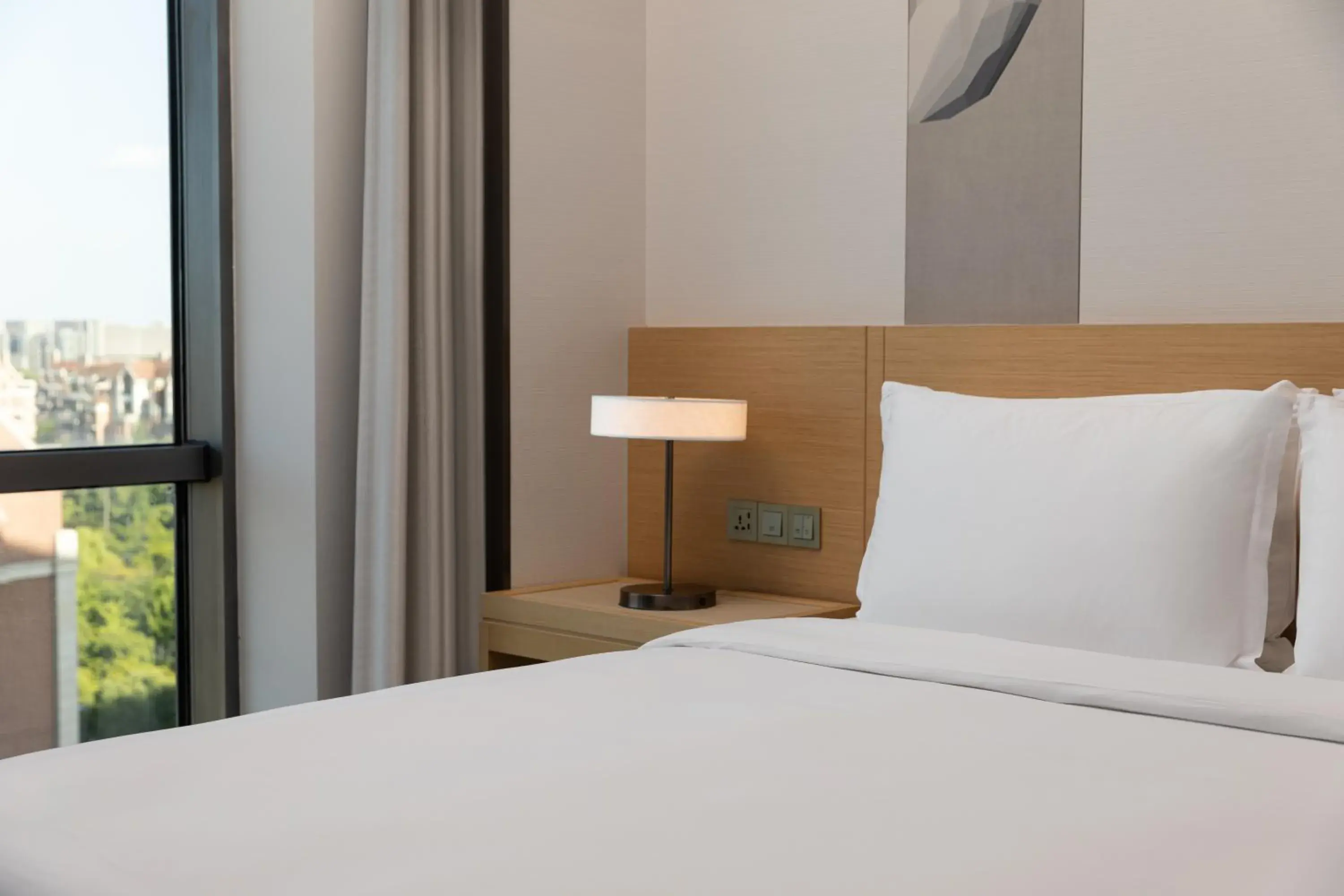 Bedroom, Bed in Fraser Place Wujiaochang Shanghai City Center Bedroom, Bed in Fraser Place Wujiaochang Shanghai City Center