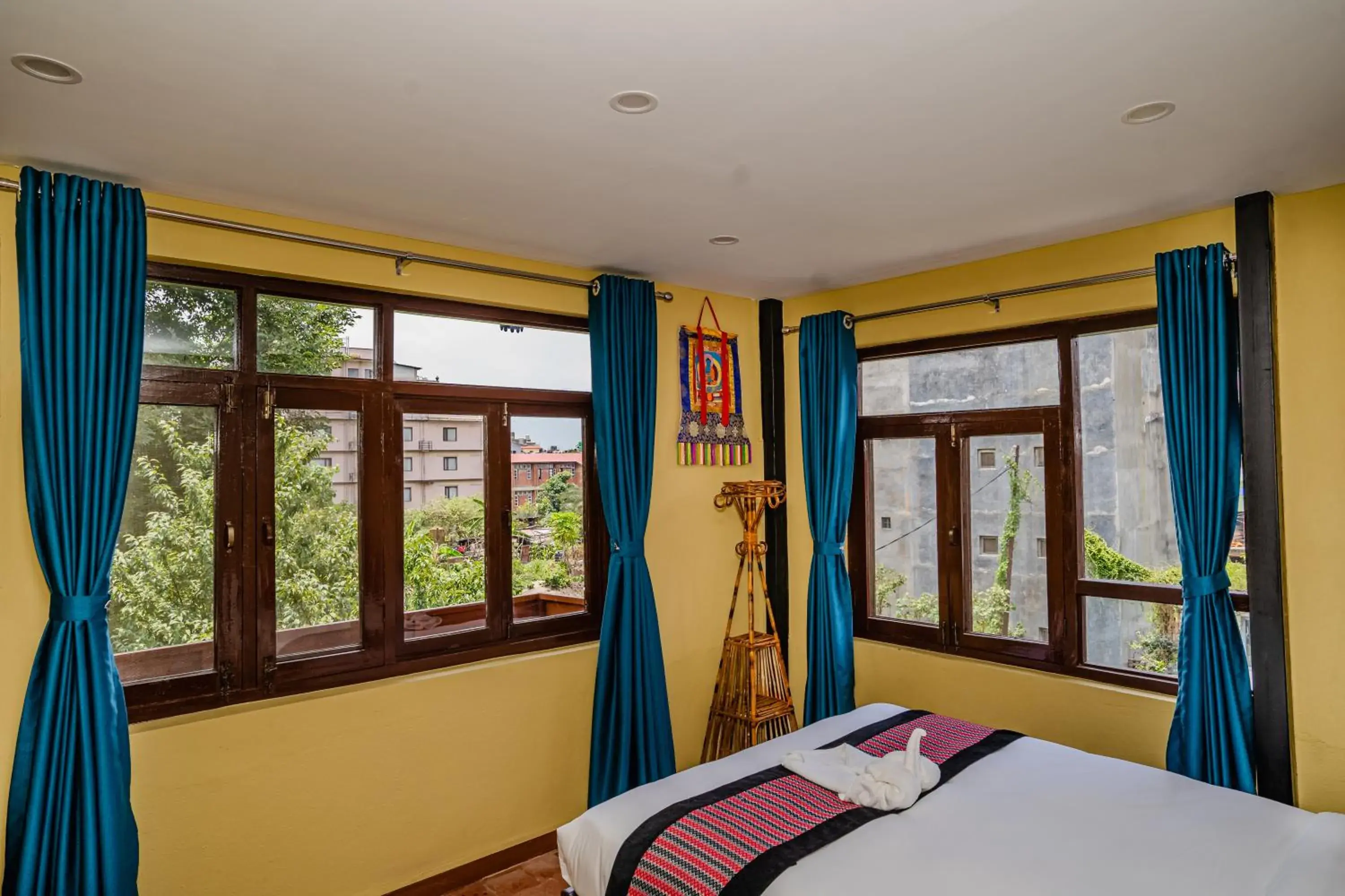Deluxe Double Room with Balcony in Nepali Heritage Hotel Deluxe Double Room with Balcony in Nepali Heritage Hotel
