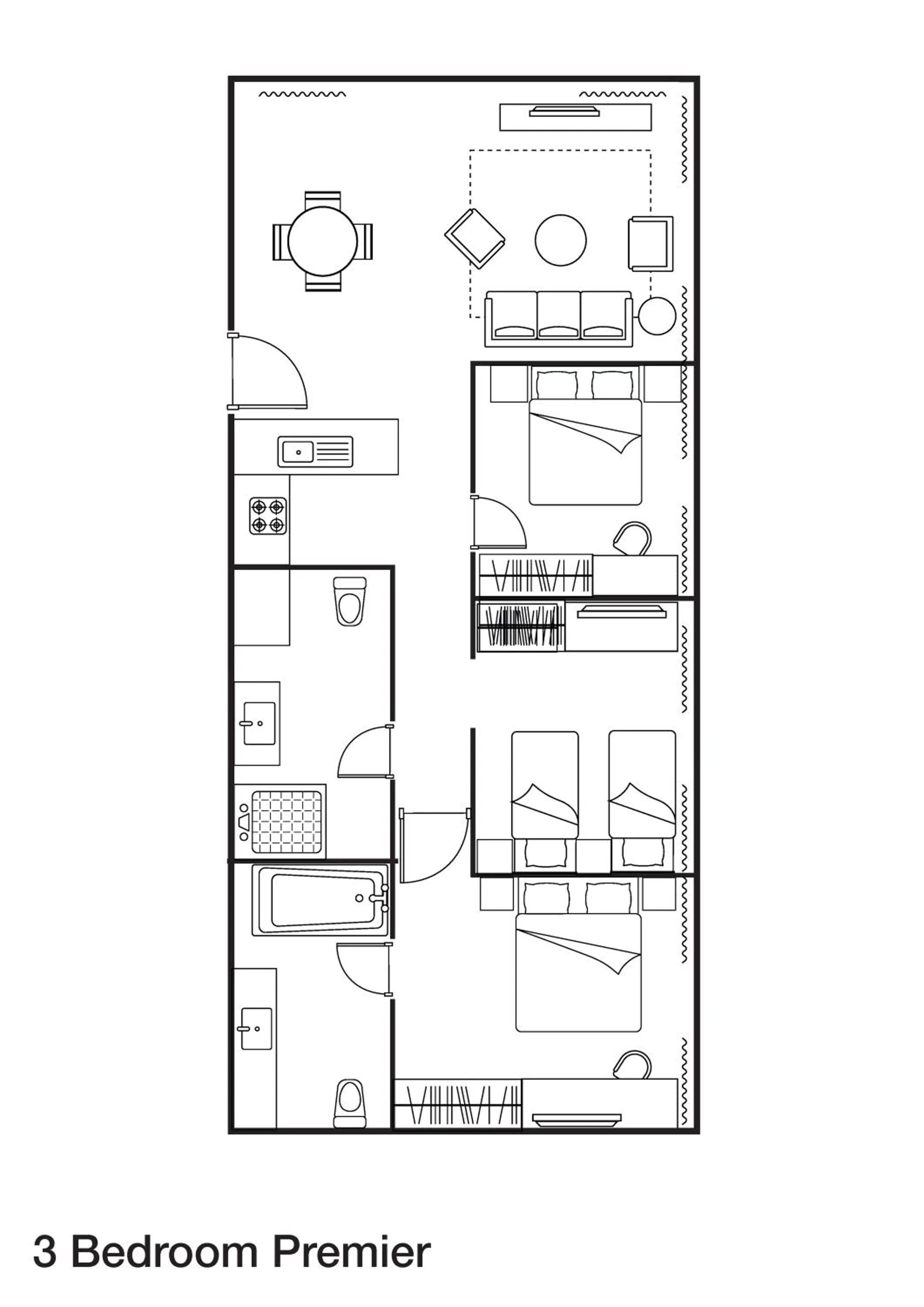 Floor plan in Somerset Kencana Jakarta