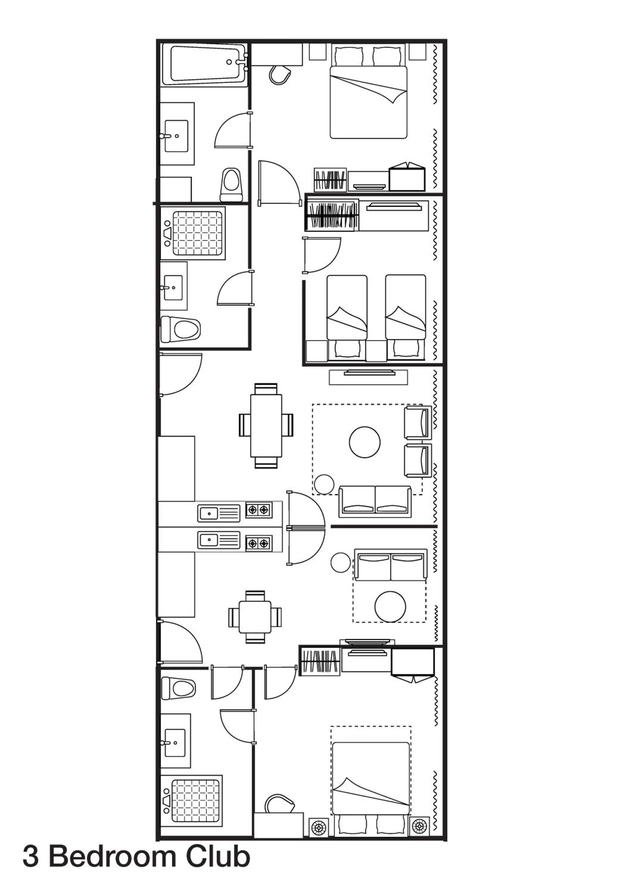 Floor plan in Somerset Kencana Jakarta