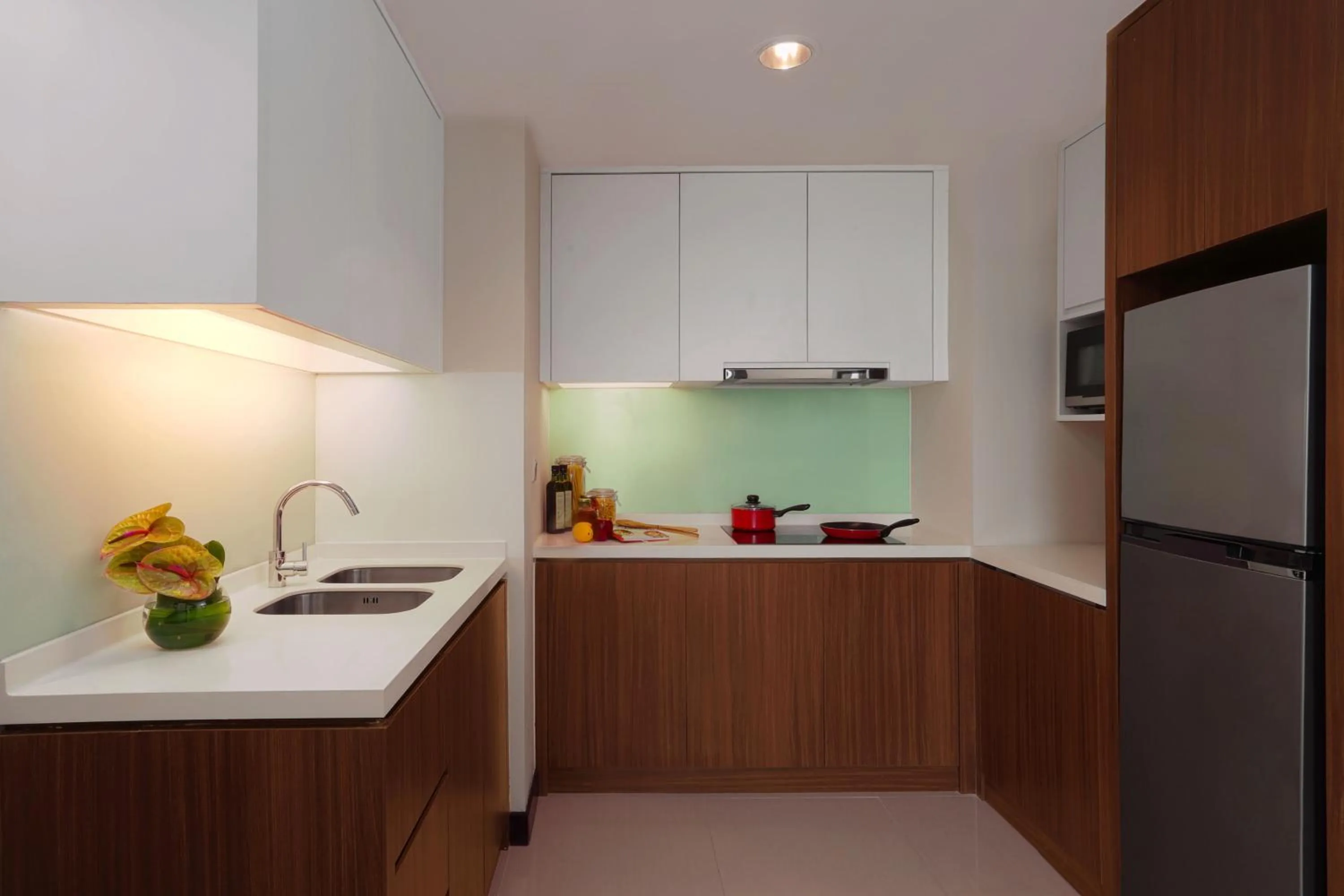 Kitchen or kitchenette in Somerset Kencana Jakarta
