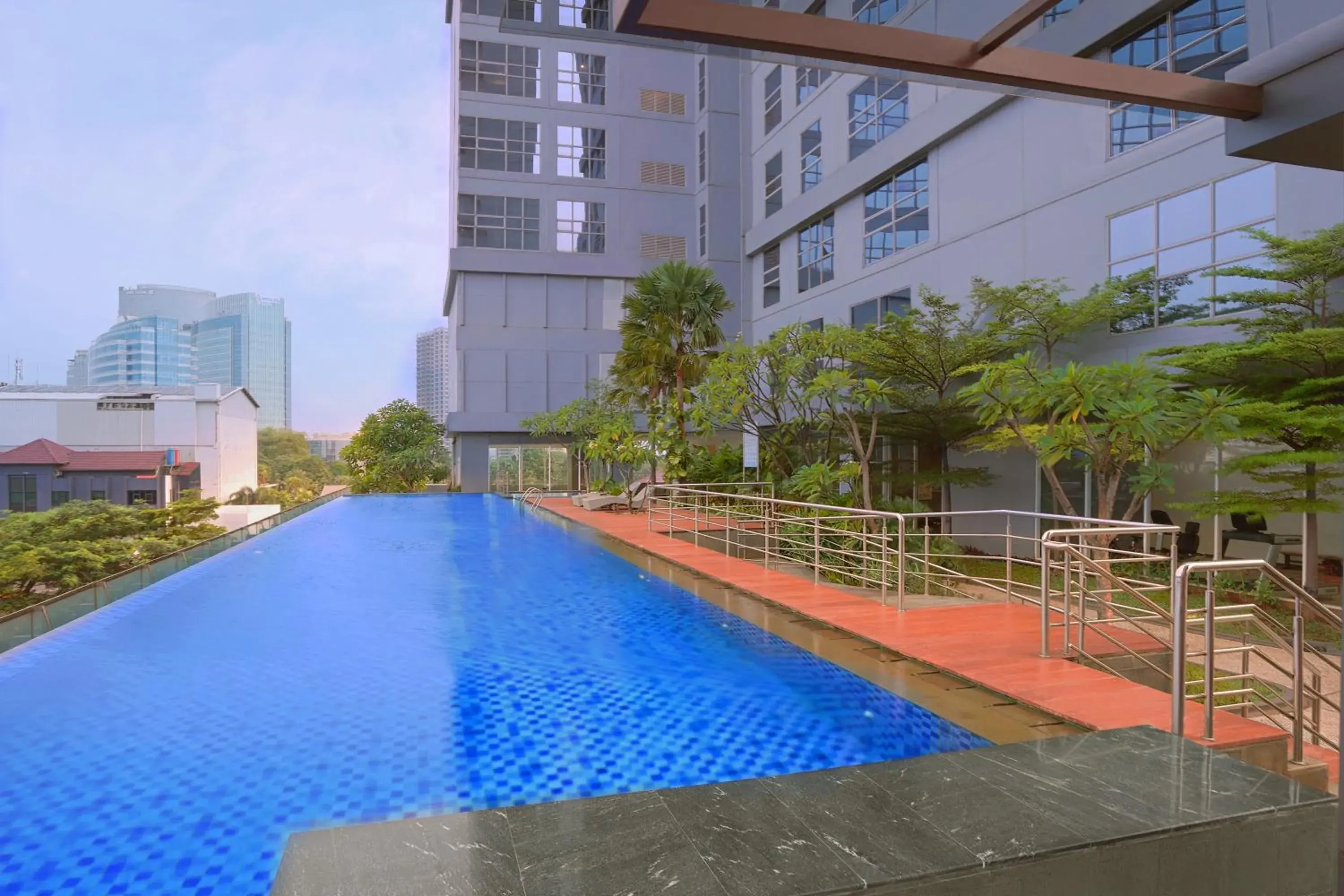 Pool view in Somerset Kencana Jakarta Pool view in Somerset Kencana Jakarta