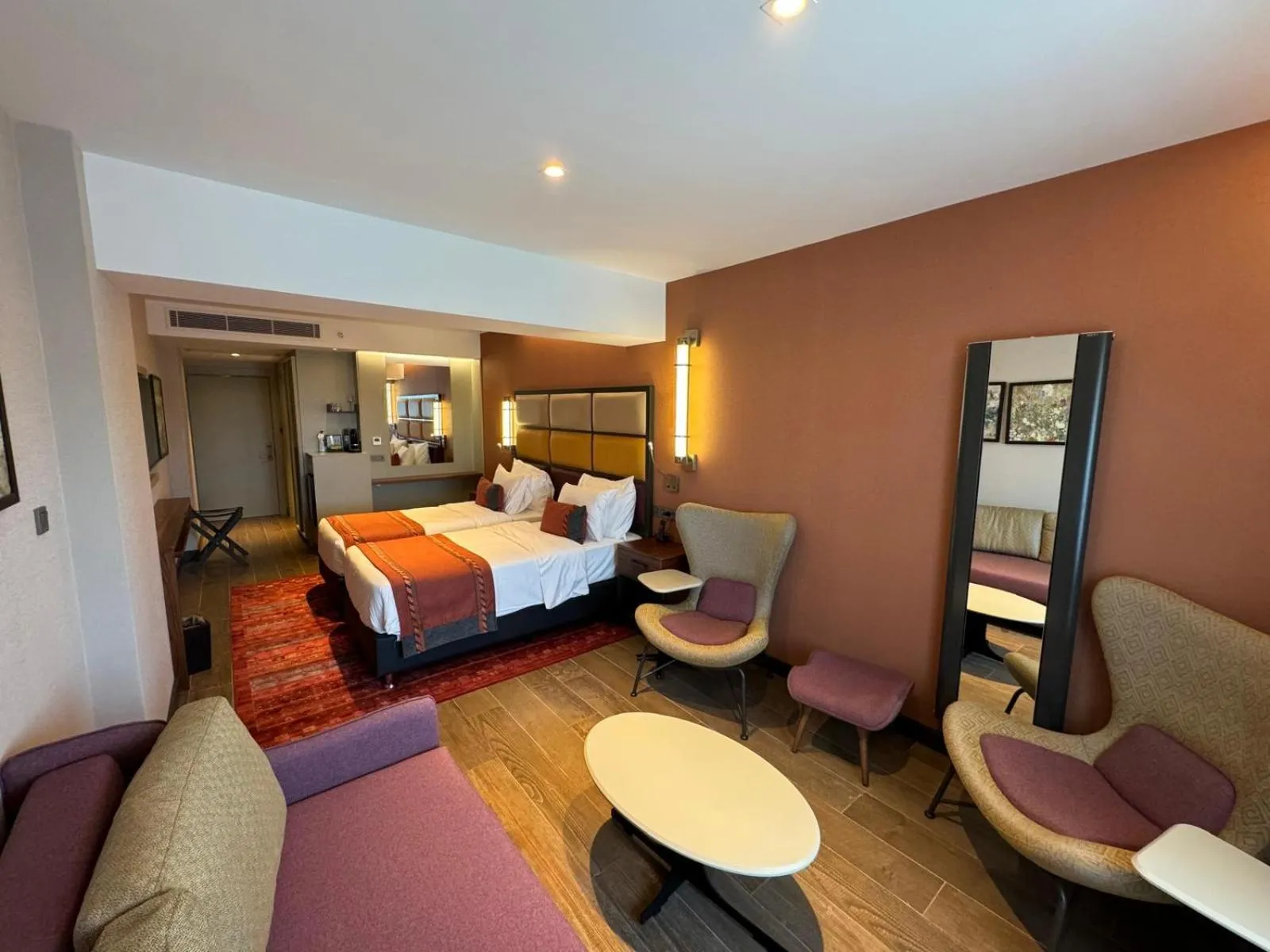 Seating area, Bed in Sile Gonen Hotel